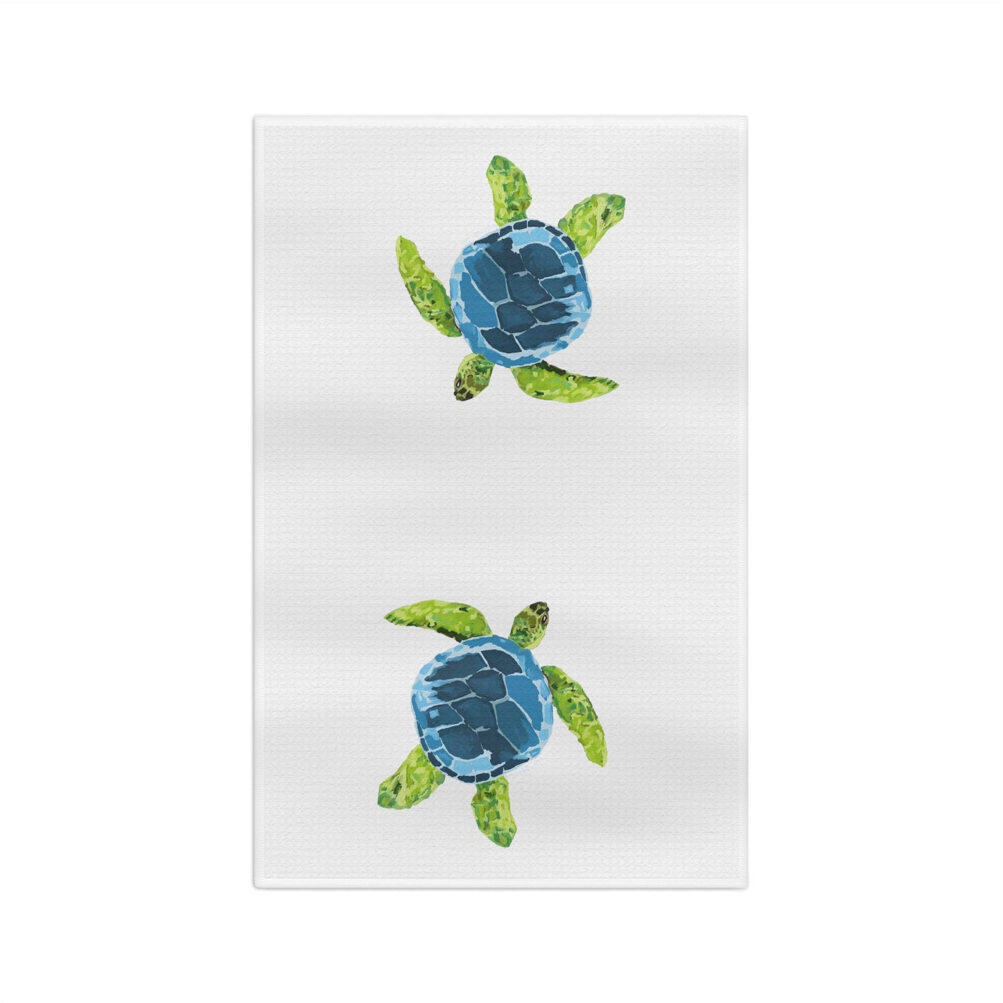 Sea Turtle Microfiber Tea Towel - Blue Cava