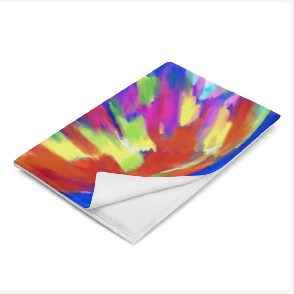 “Stringer” Jellyfish Throw Blanket - Blue Cava