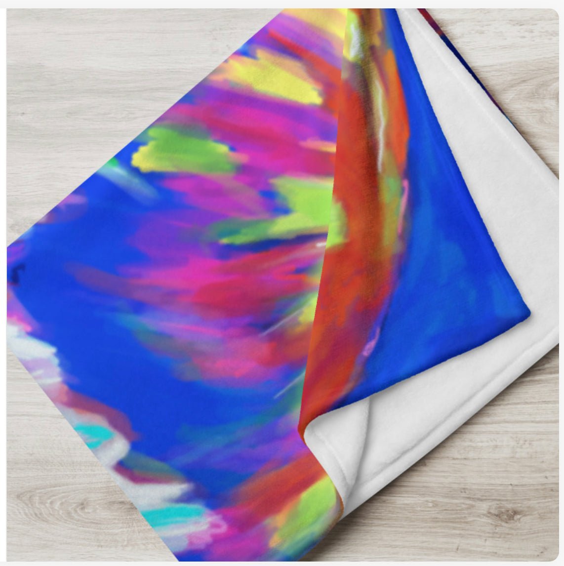 “Stringer” Jellyfish Throw Blanket - Blue Cava