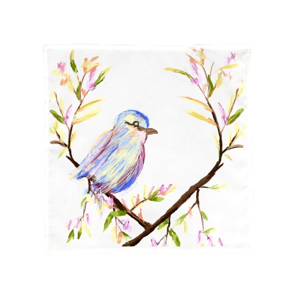 Watercolor Bird Cloth Napkins (2PK) - Blue Cava