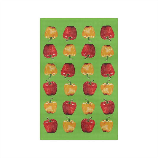 Bell Pepper Microfiber Waffle Towel