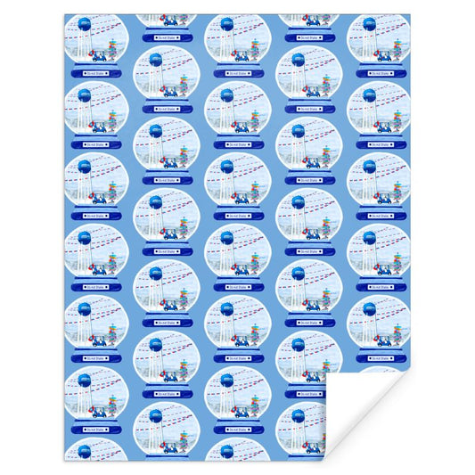 Southport Do Not Shake Globe Wrapping Paper