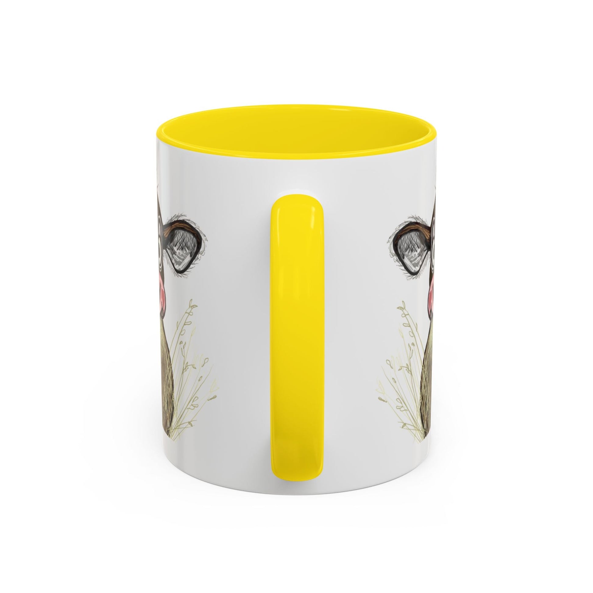 Adorable Farmhouse Cow Two Tone Ceramic Mug - 11 oz & 15 oz - Blue Cava