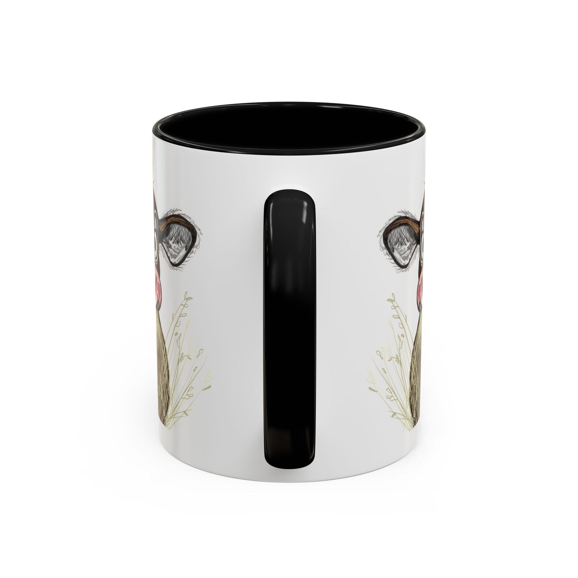 Adorable Farmhouse Cow Two Tone Ceramic Mug - 11 oz & 15 oz - Blue Cava