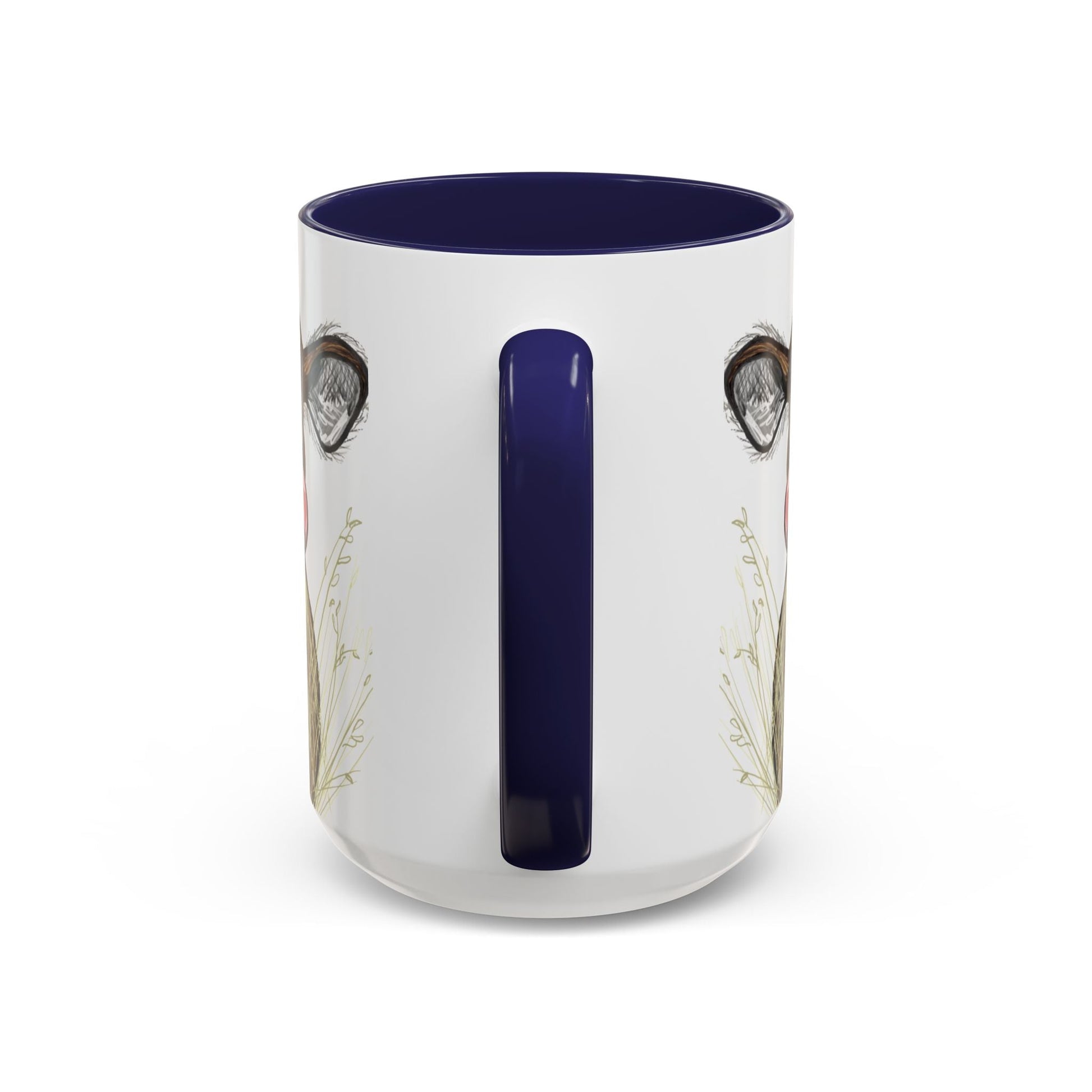 Adorable Farmhouse Cow Two Tone Ceramic Mug - 11 oz & 15 oz - Blue Cava