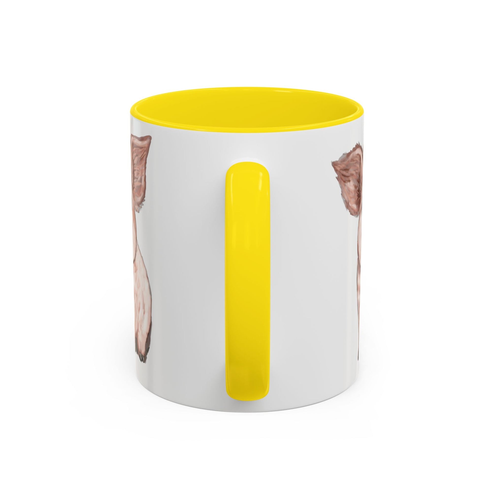 Adorable Piglet Two Tone Ceramic Mug - 11 oz & 15 oz - Blue Cava