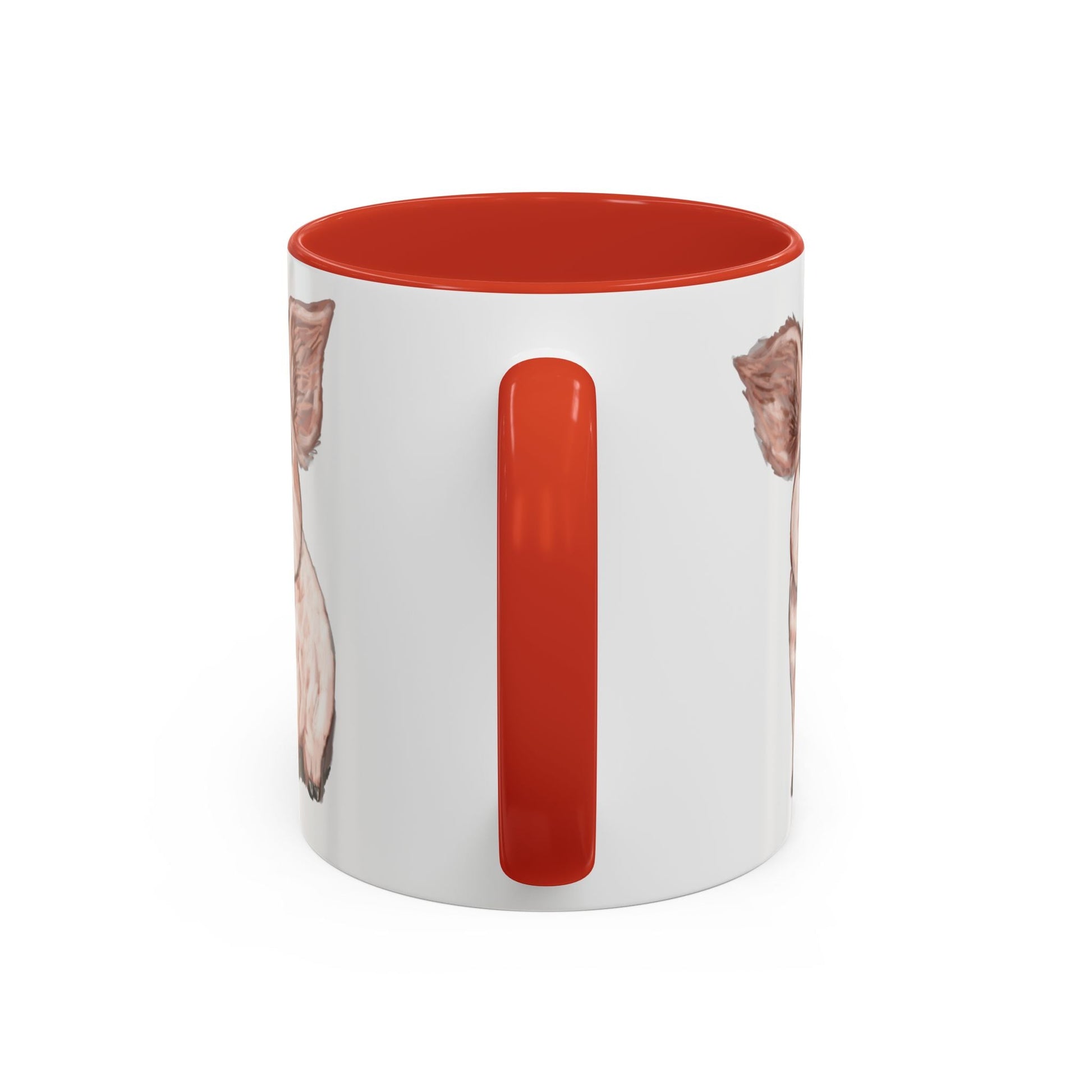 Adorable Piglet Two Tone Ceramic Mug - 11 oz & 15 oz - Blue Cava