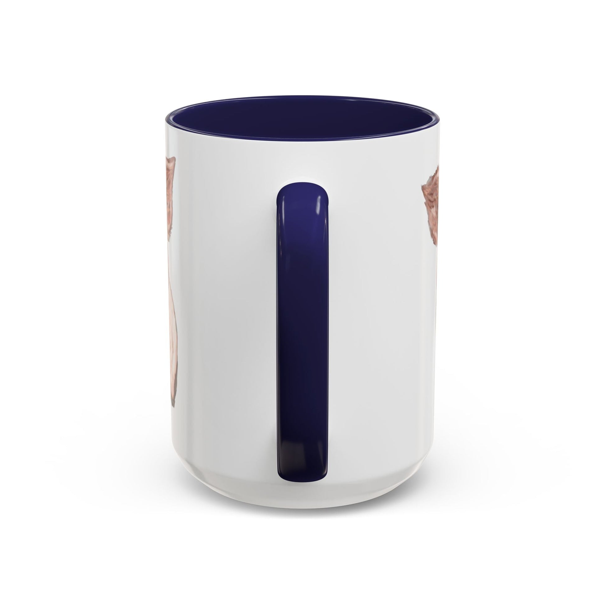 Adorable Piglet Two Tone Ceramic Mug - 11 oz & 15 oz - Blue Cava