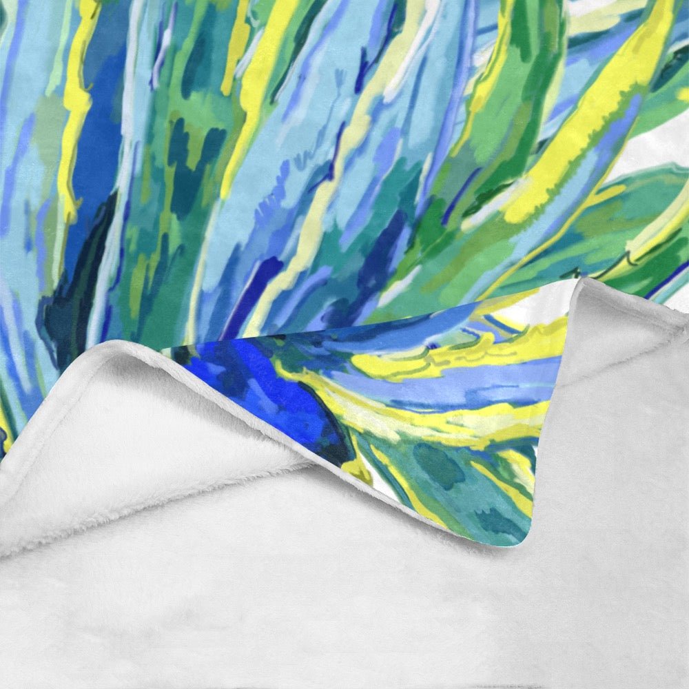 Agave Ultra - Soft Micro Fleece Blanket 60" X 80" - Blue Cava