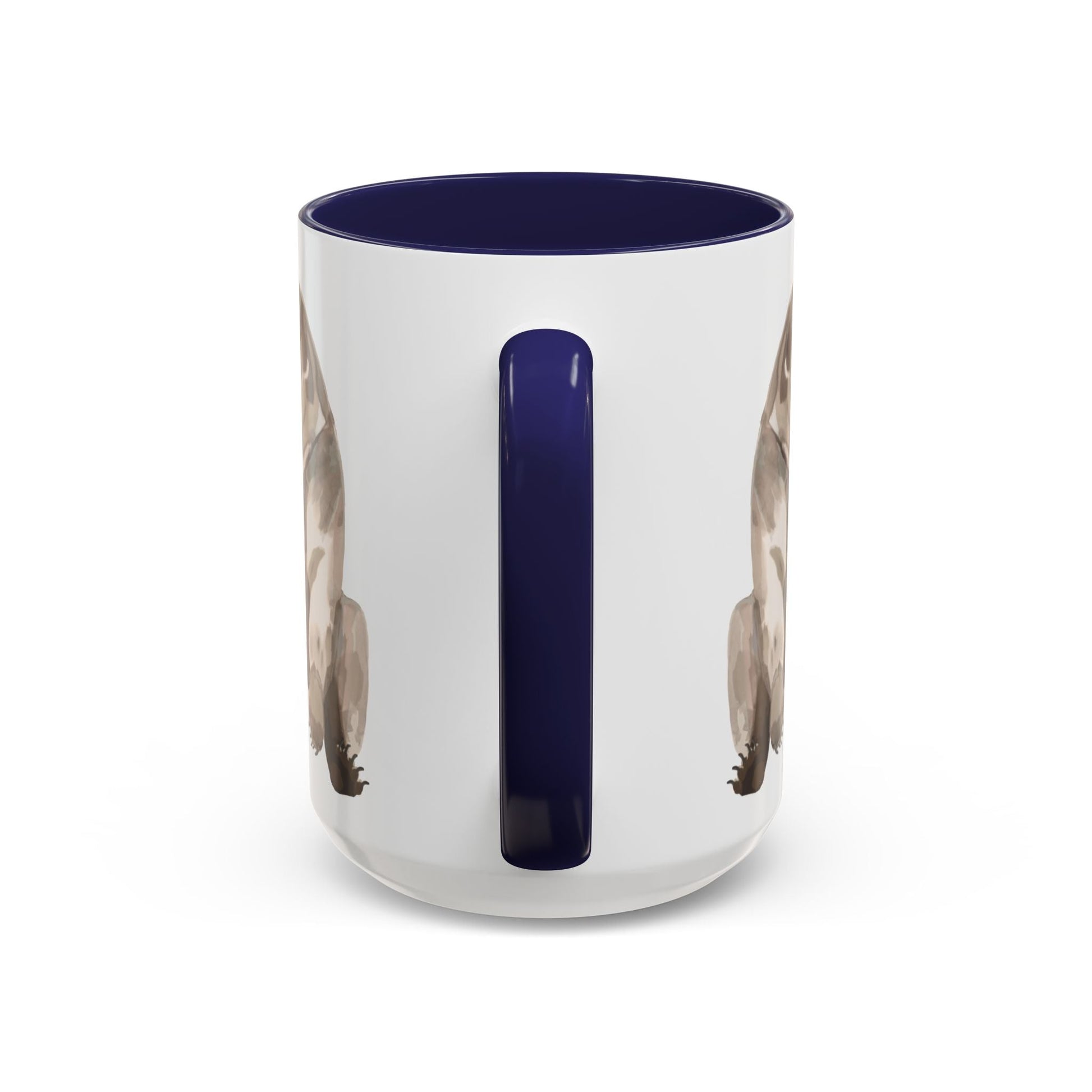 Artistic Bear Two Tone Ceramic Mug - 11oz & 15oz - Blue Cava