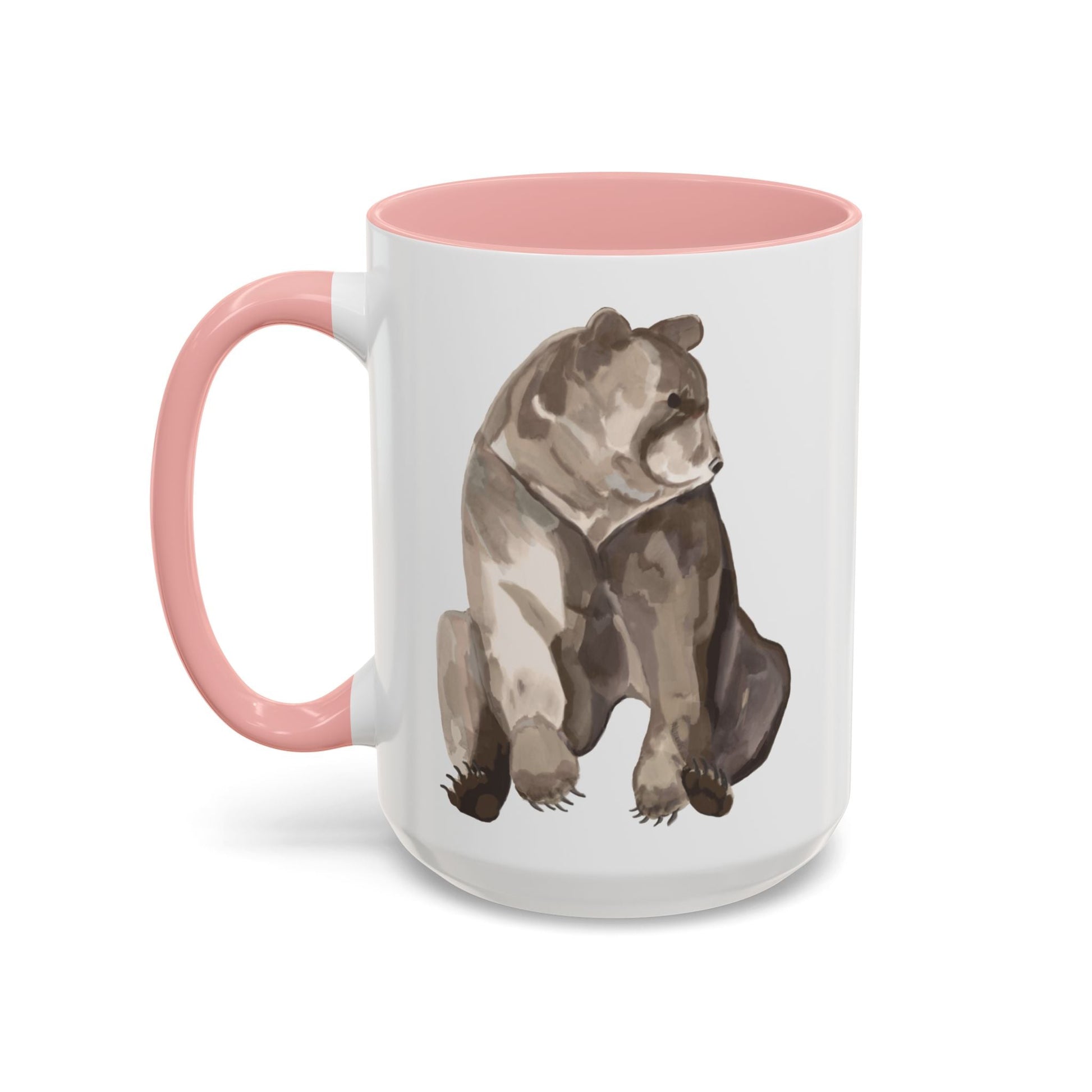 Artistic Bear Two Tone Ceramic Mug - 11oz & 15oz - Blue Cava