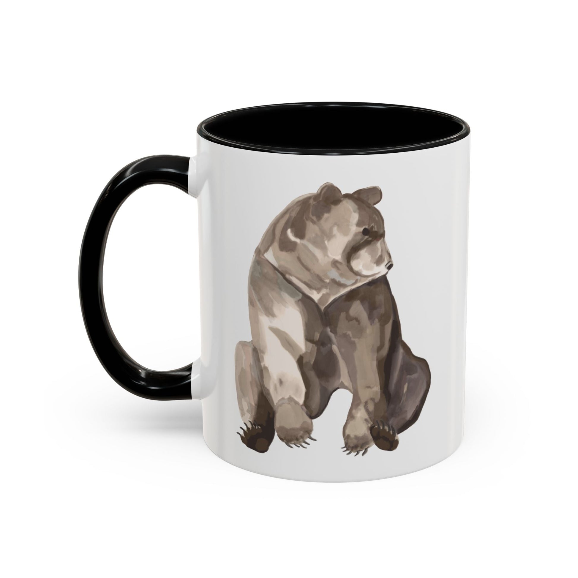 Artistic Bear Two Tone Ceramic Mug - 11oz & 15oz - Blue Cava