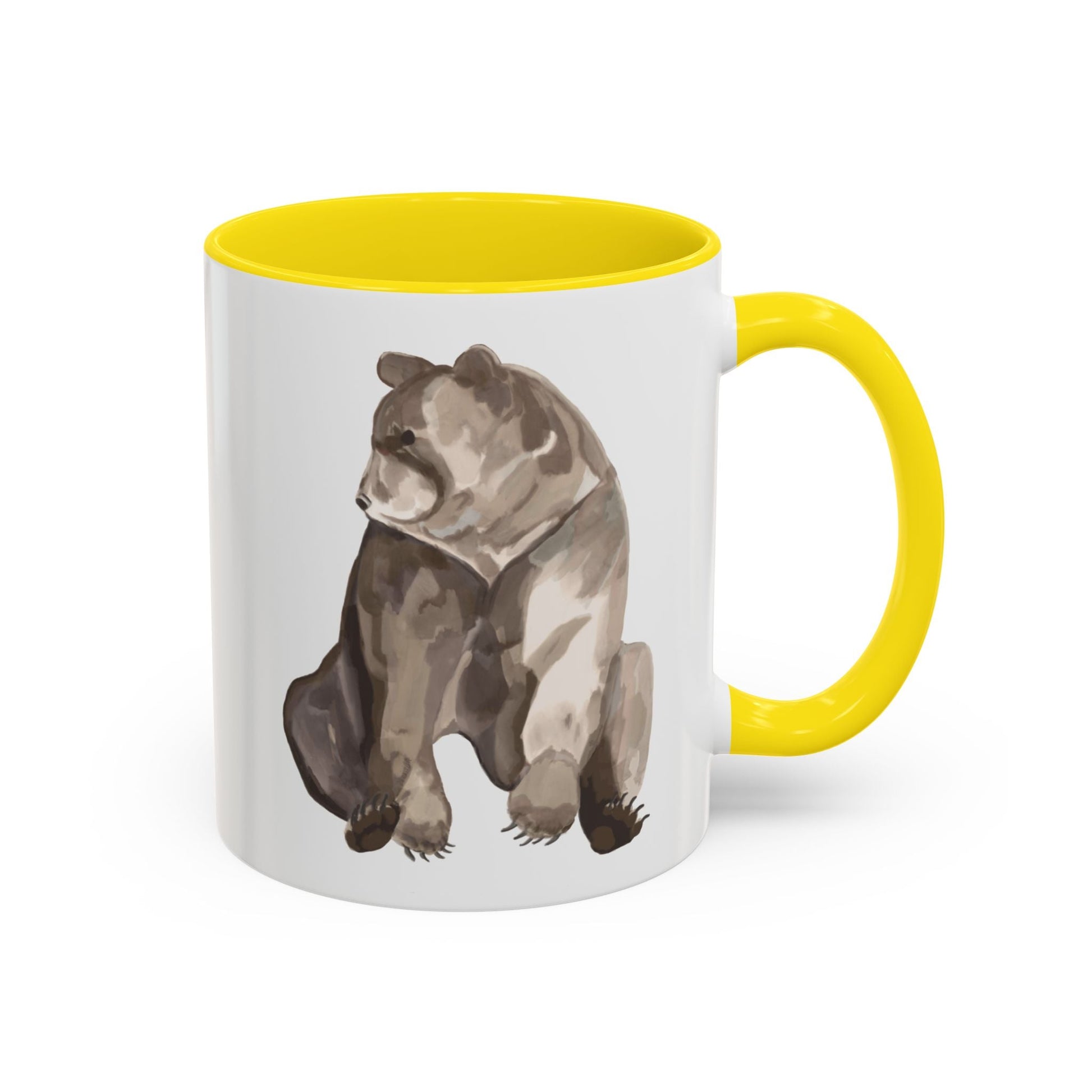 Artistic Bear Two Tone Ceramic Mug - 11oz & 15oz - Blue Cava