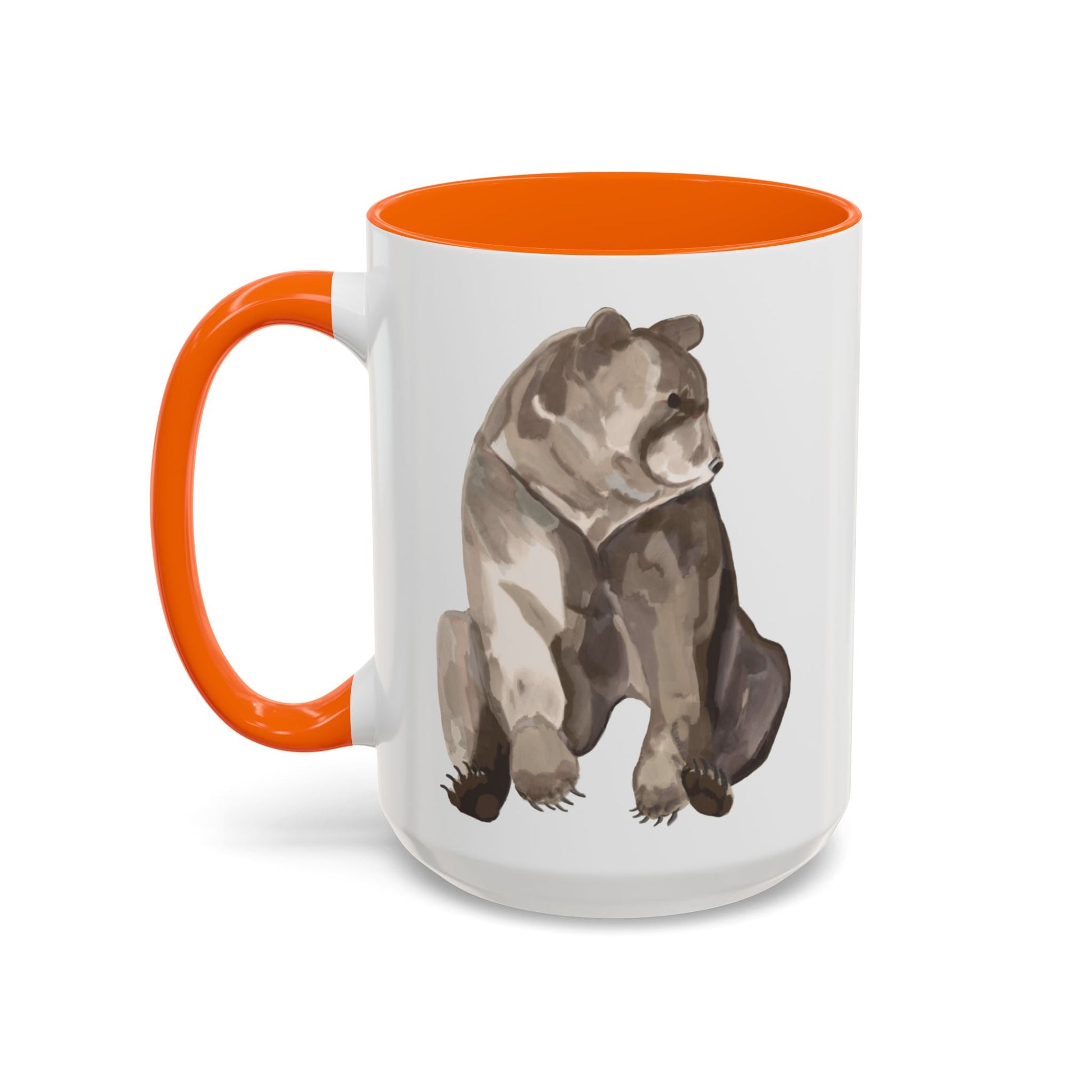 Artistic Bear Two Tone Ceramic Mug - 11oz & 15oz - Blue Cava