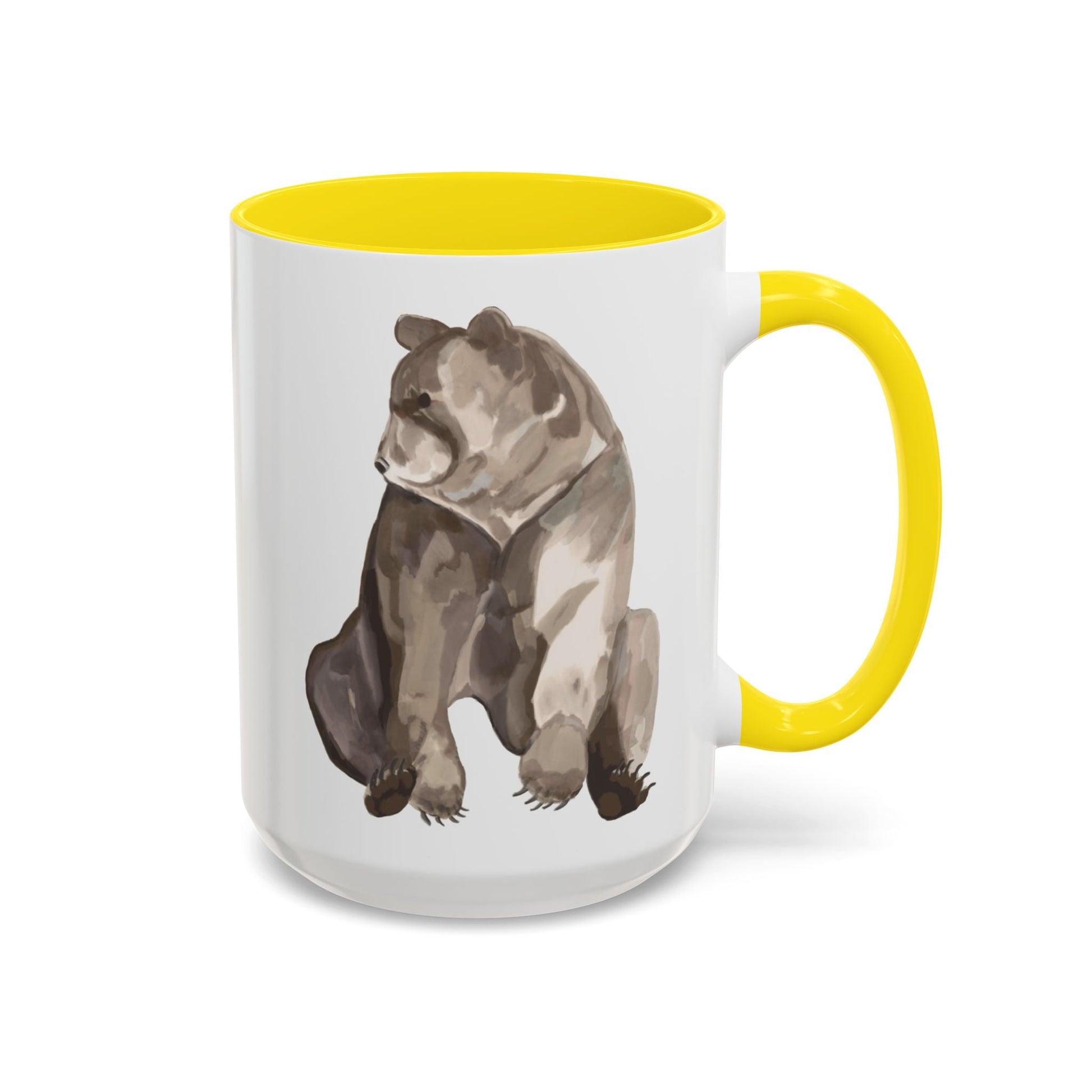 Artistic Bear Two Tone Ceramic Mug - 11oz & 15oz - Blue Cava