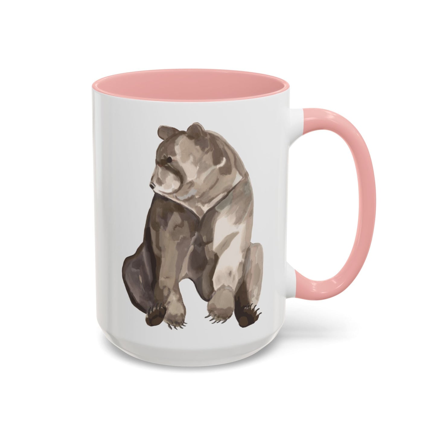 Artistic Bear Two Tone Ceramic Mug - 11oz & 15oz - Blue Cava