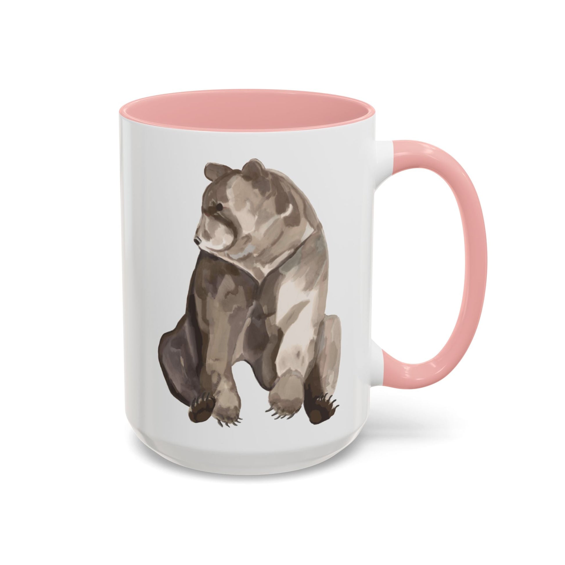 Artistic Bear Two Tone Ceramic Mug - 11oz & 15oz - Blue Cava