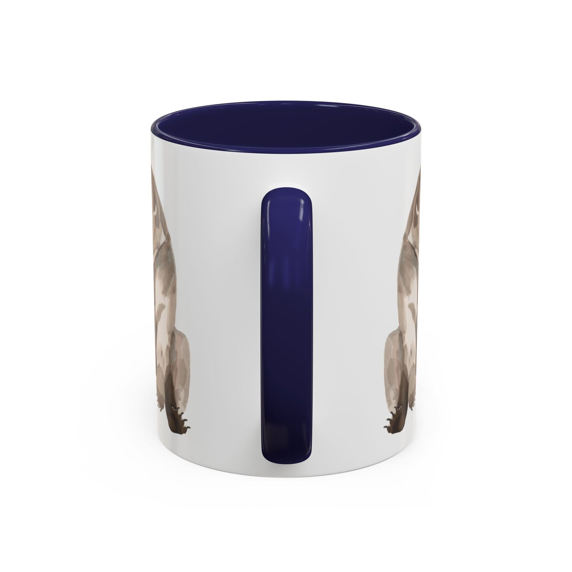 Artistic Bear Two Tone Ceramic Mug - 11oz & 15oz - Blue Cava
