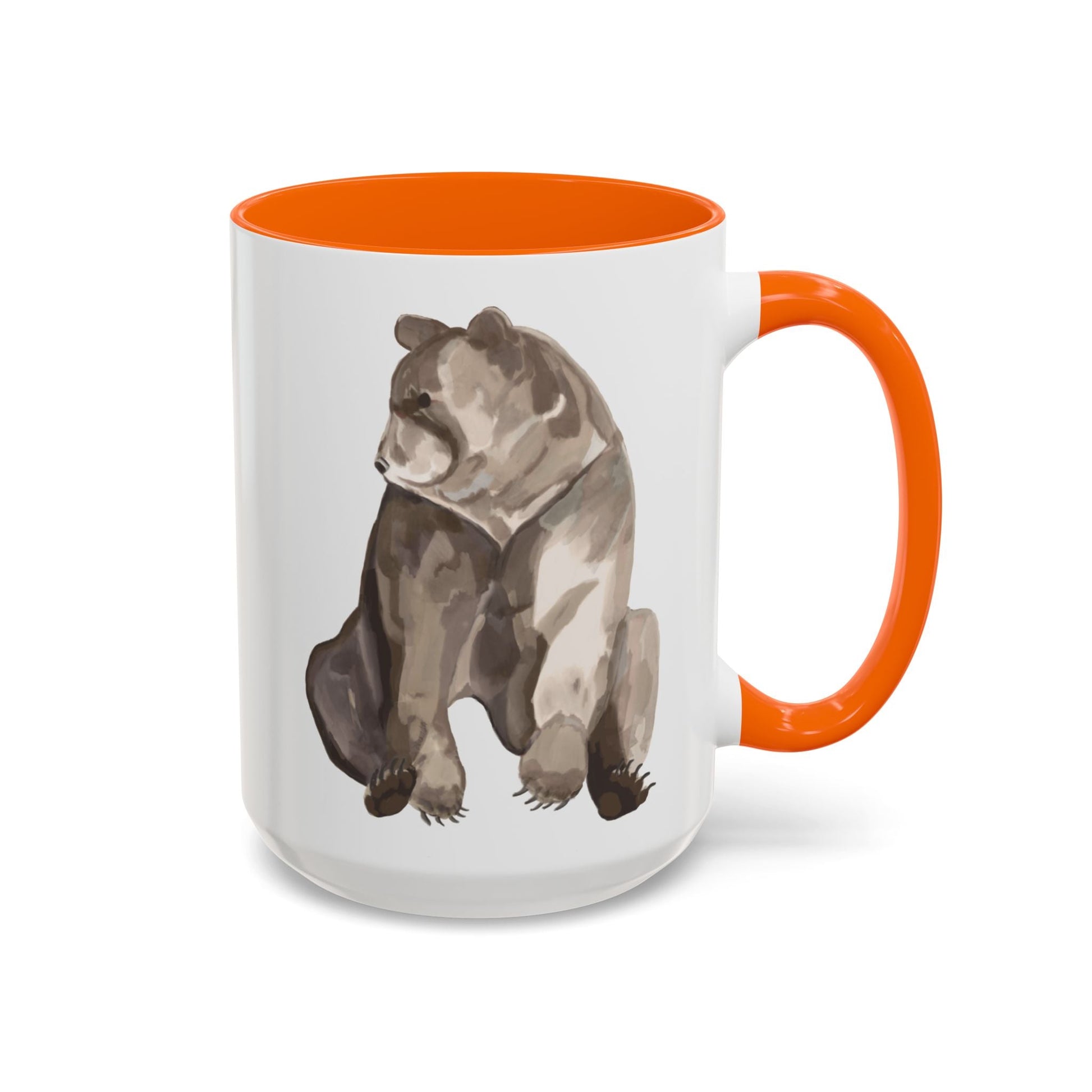 Artistic Bear Two Tone Ceramic Mug - 11oz & 15oz - Blue Cava