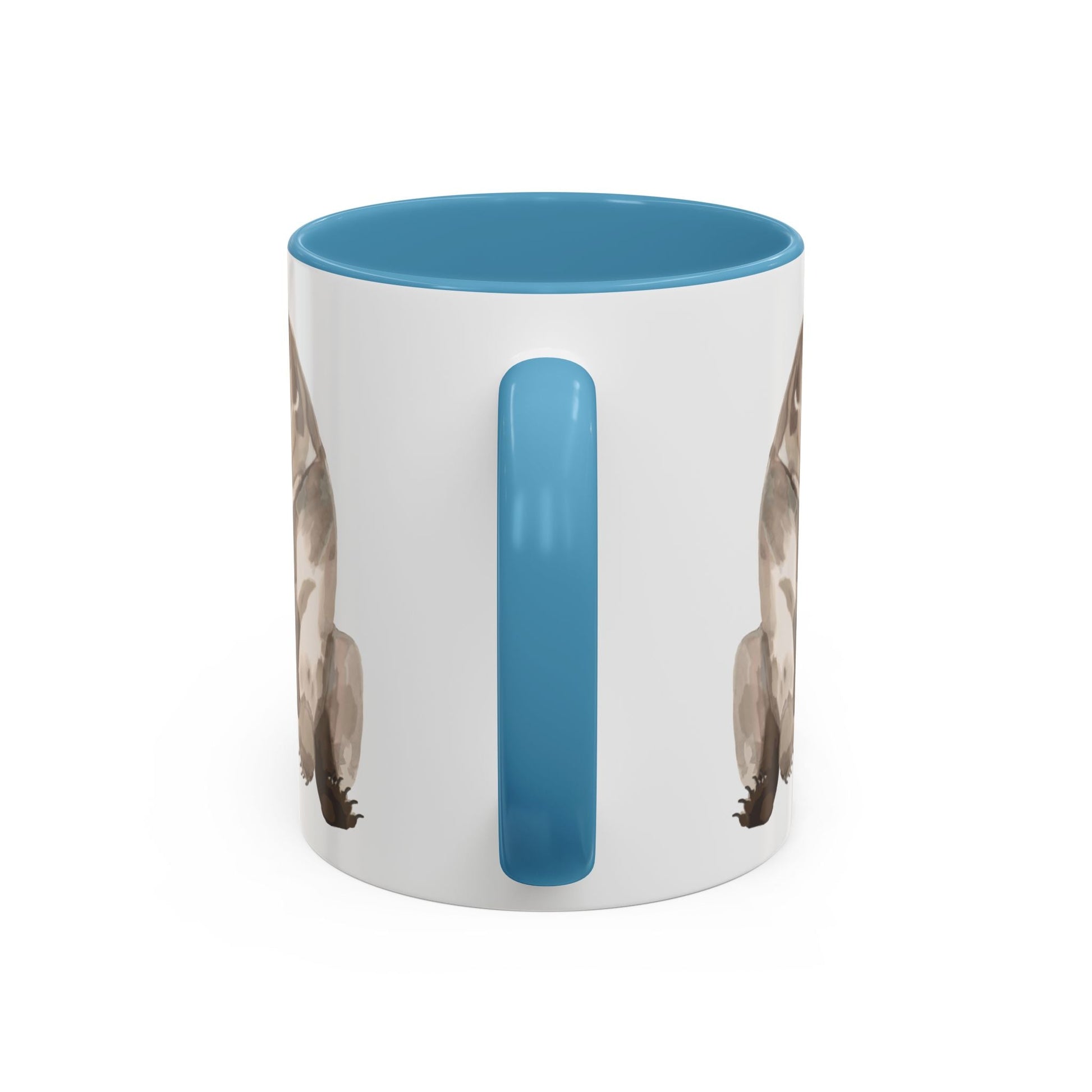 Artistic Bear Two Tone Ceramic Mug - 11oz & 15oz - Blue Cava