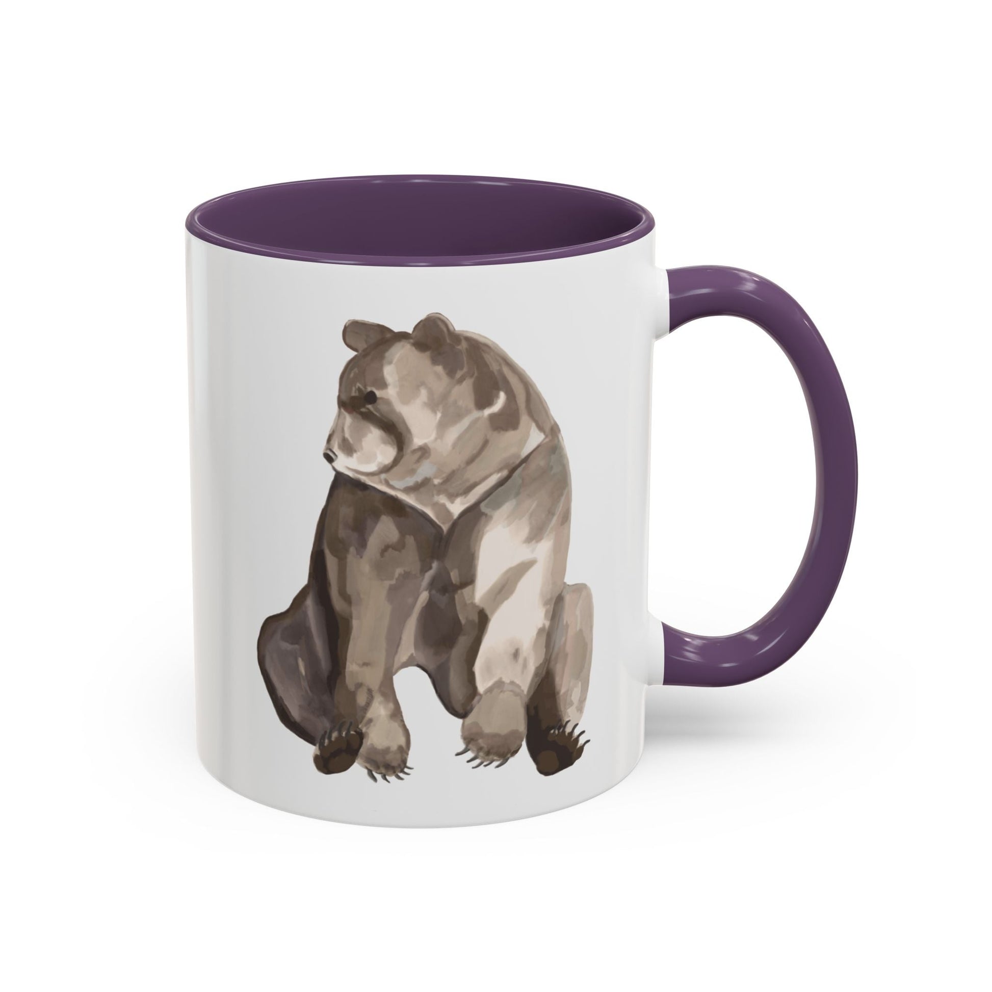Artistic Bear Two Tone Ceramic Mug - 11oz & 15oz - Blue Cava