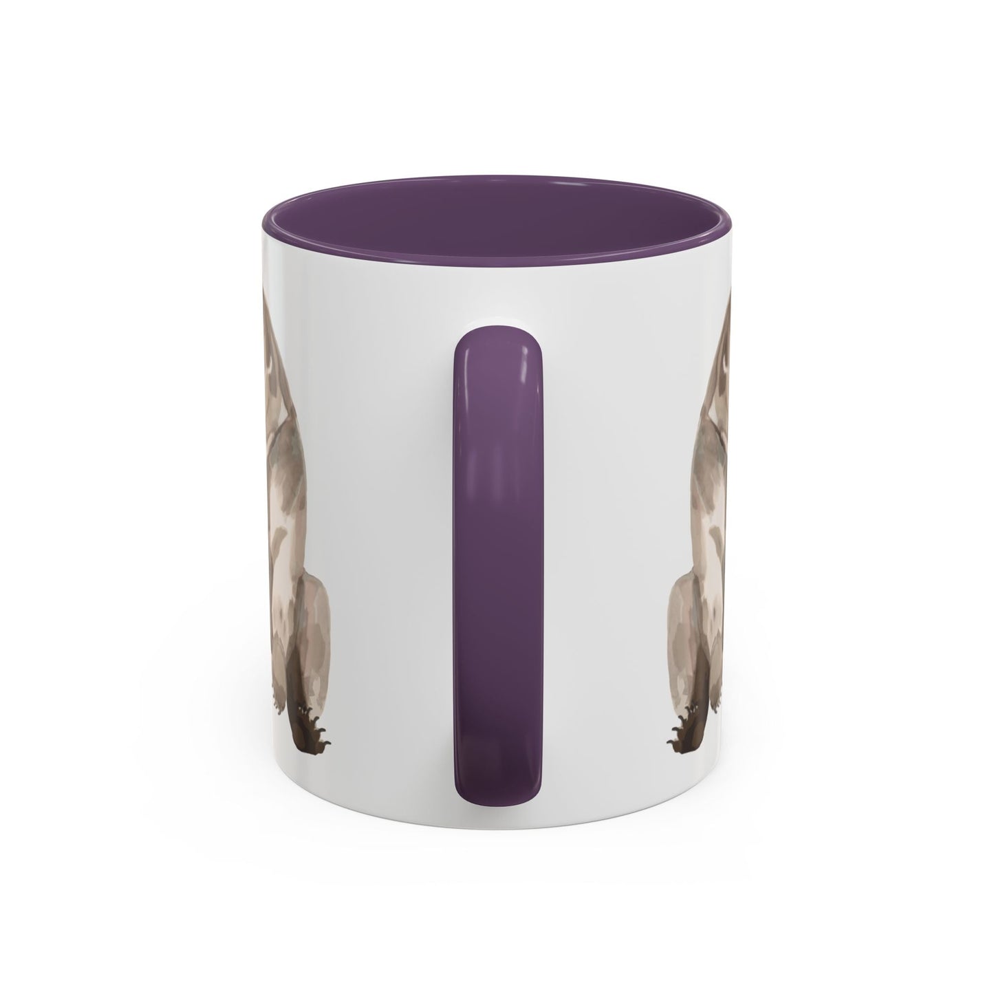 Artistic Bear Two Tone Ceramic Mug - 11oz & 15oz - Blue Cava