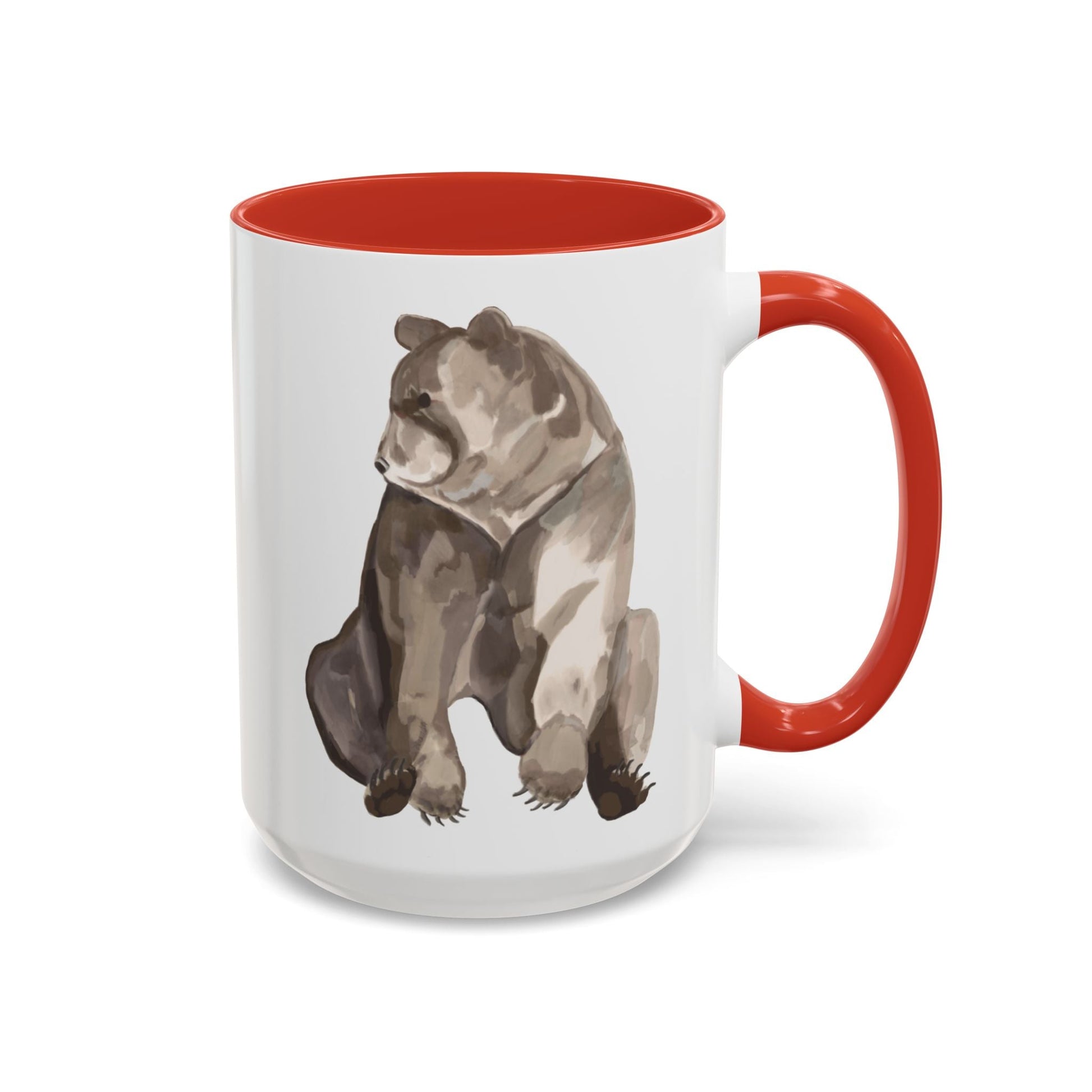 Artistic Bear Two Tone Ceramic Mug - 11oz & 15oz - Blue Cava
