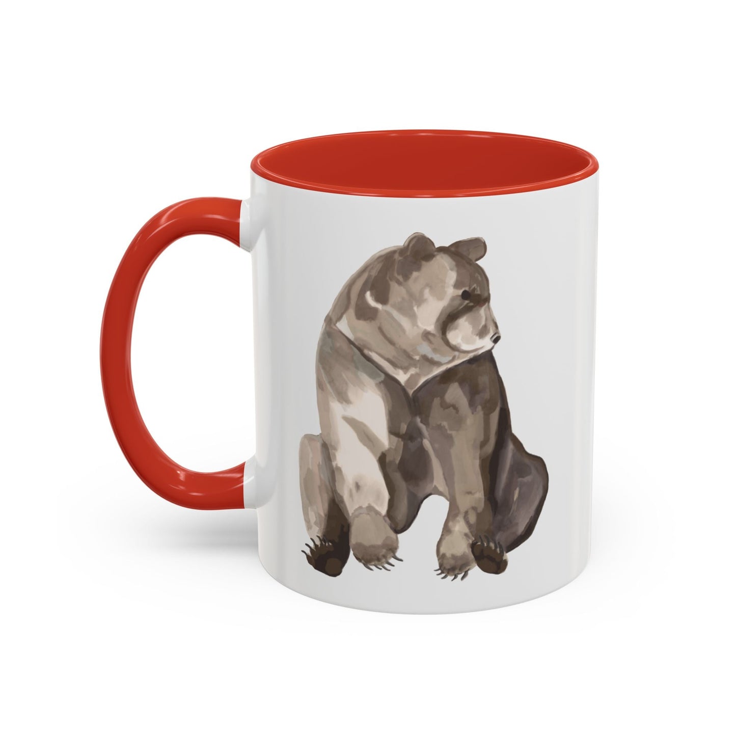 Artistic Bear Two Tone Ceramic Mug - 11oz & 15oz - Blue Cava