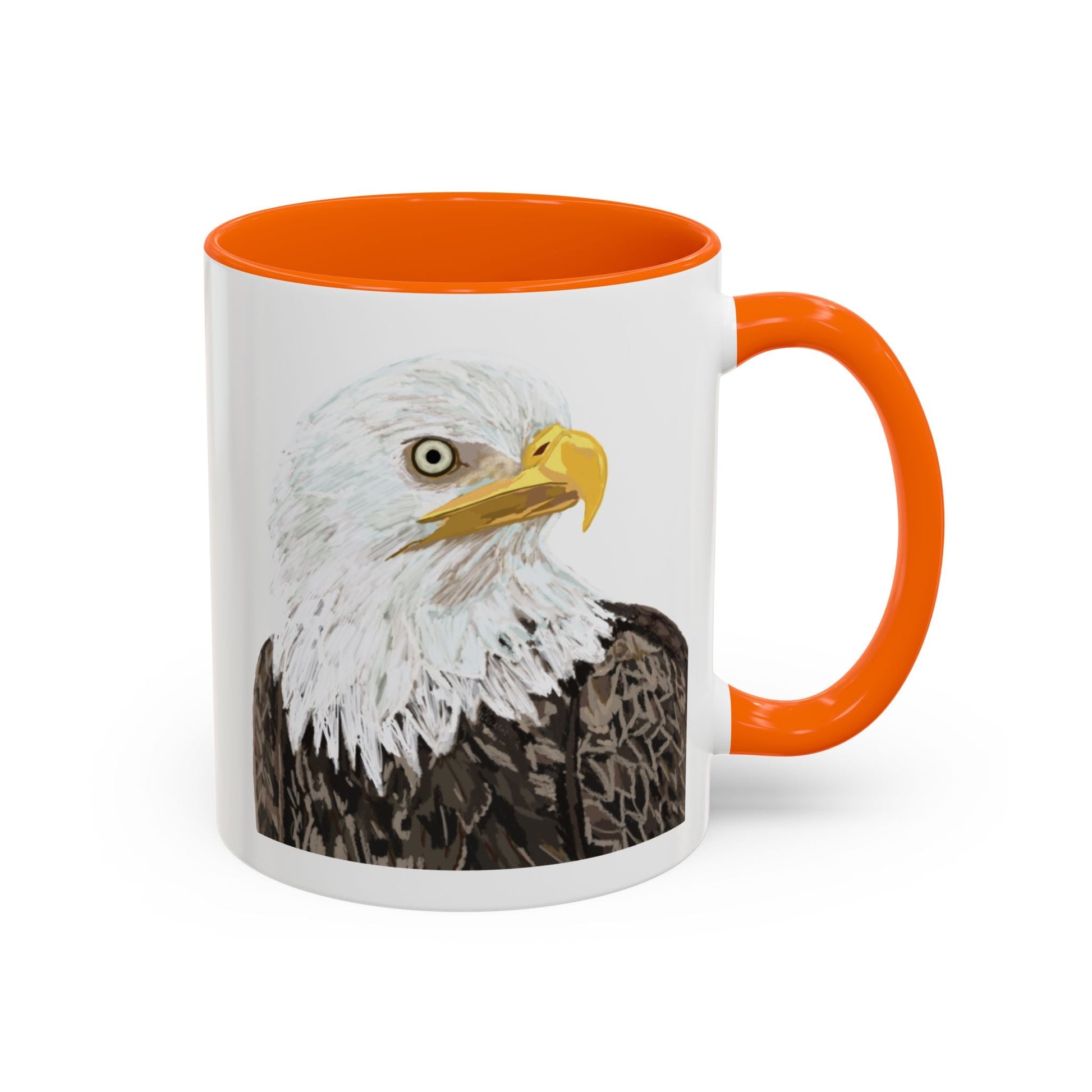 Bald Eagle Two Tone Ceramic Mug - 11oz & 15oz - Blue Cava