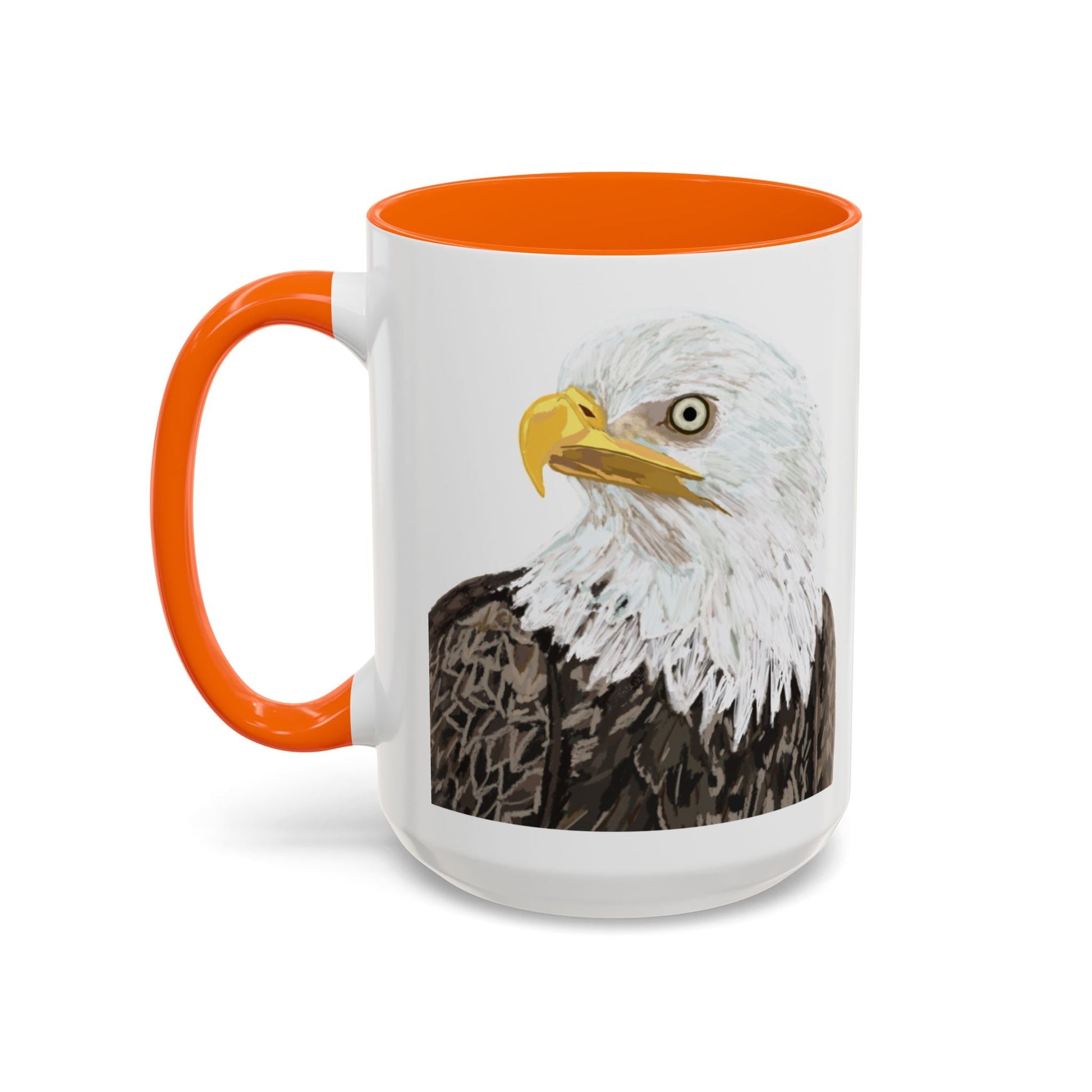 Bald Eagle Two Tone Ceramic Mug - 11oz & 15oz - Blue Cava