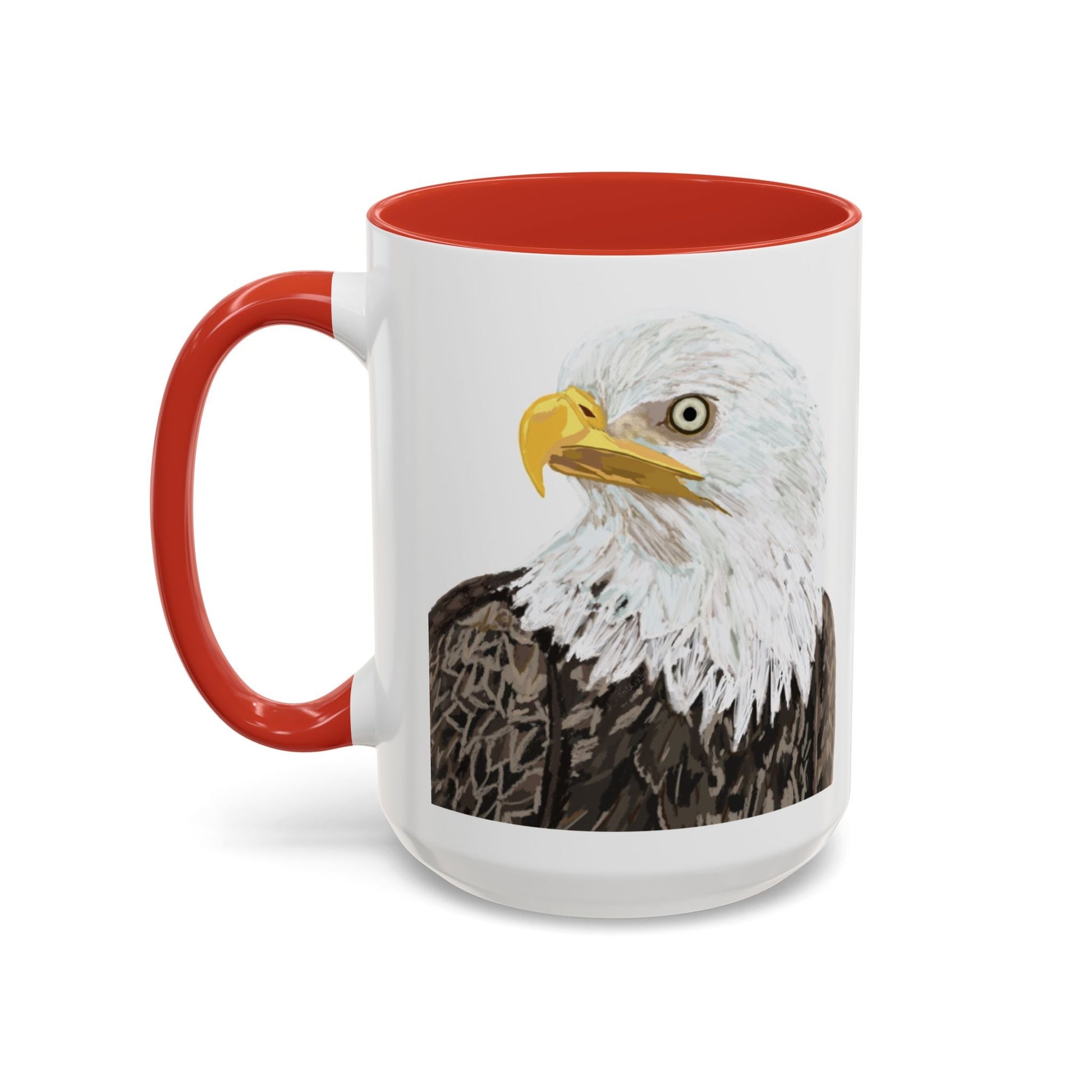 Bald Eagle Two Tone Ceramic Mug - 11oz & 15oz - Blue Cava