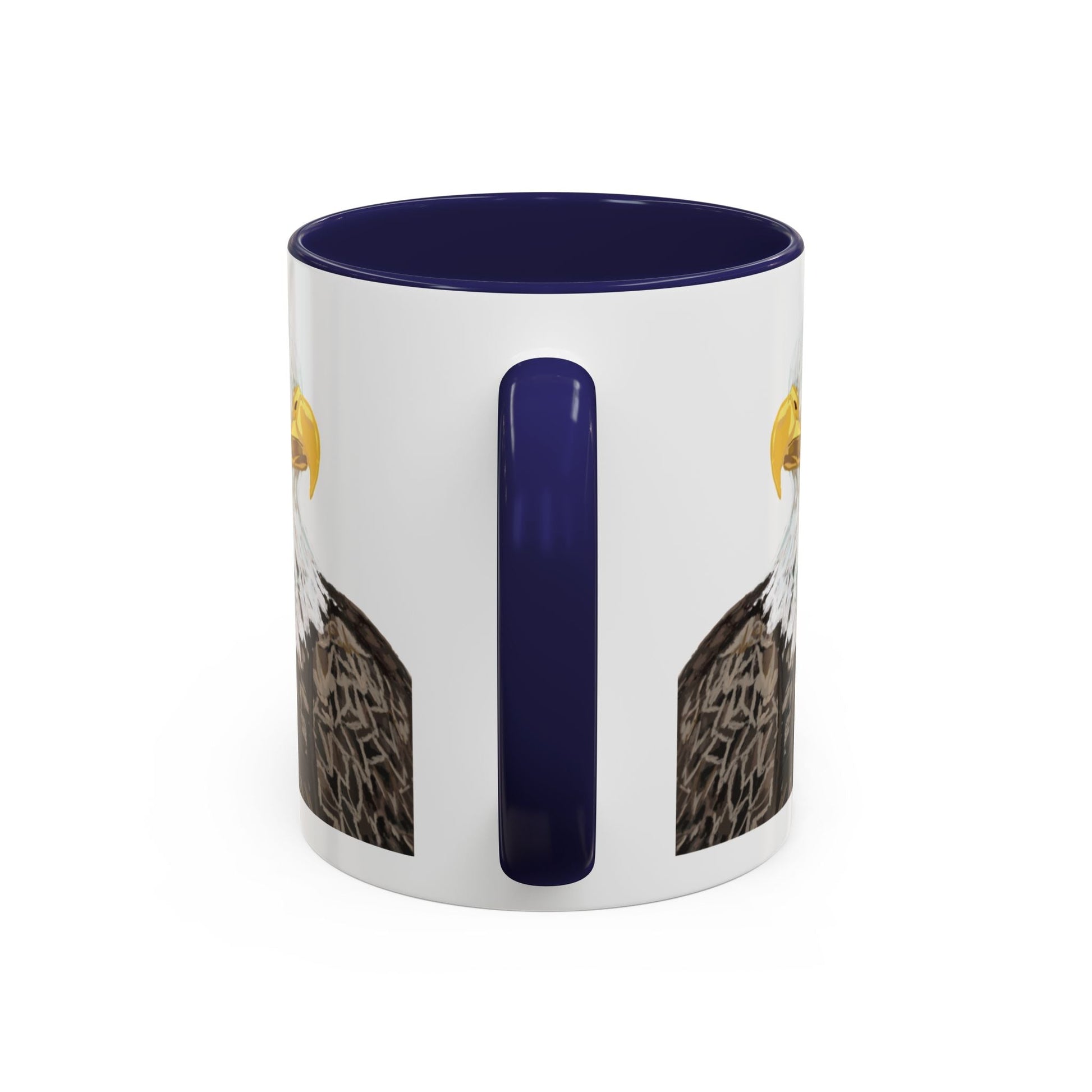 Bald Eagle Two Tone Ceramic Mug - 11oz & 15oz - Blue Cava