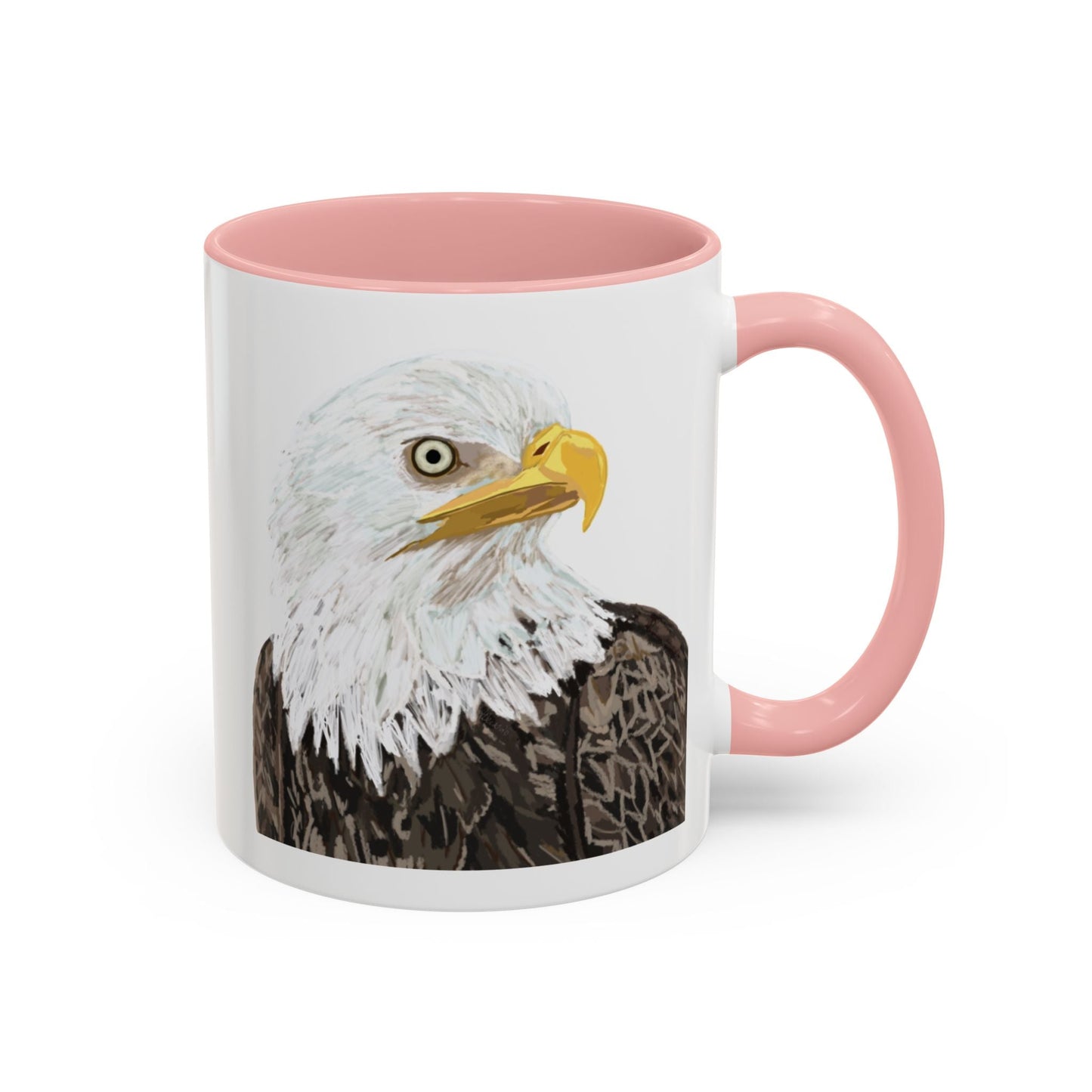 Bald Eagle Two Tone Ceramic Mug - 11oz & 15oz - Blue Cava