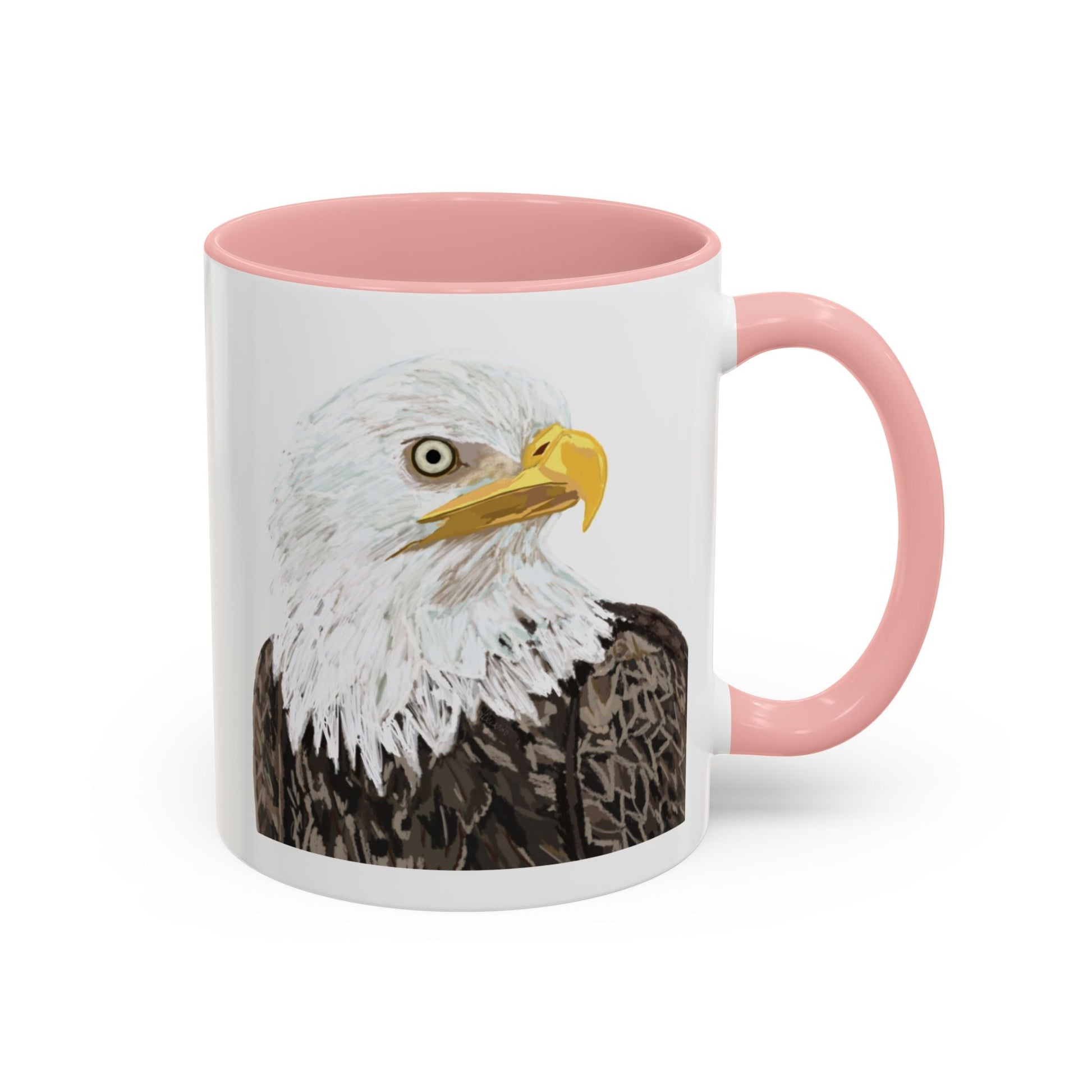Bald Eagle Two Tone Ceramic Mug - 11oz & 15oz - Blue Cava