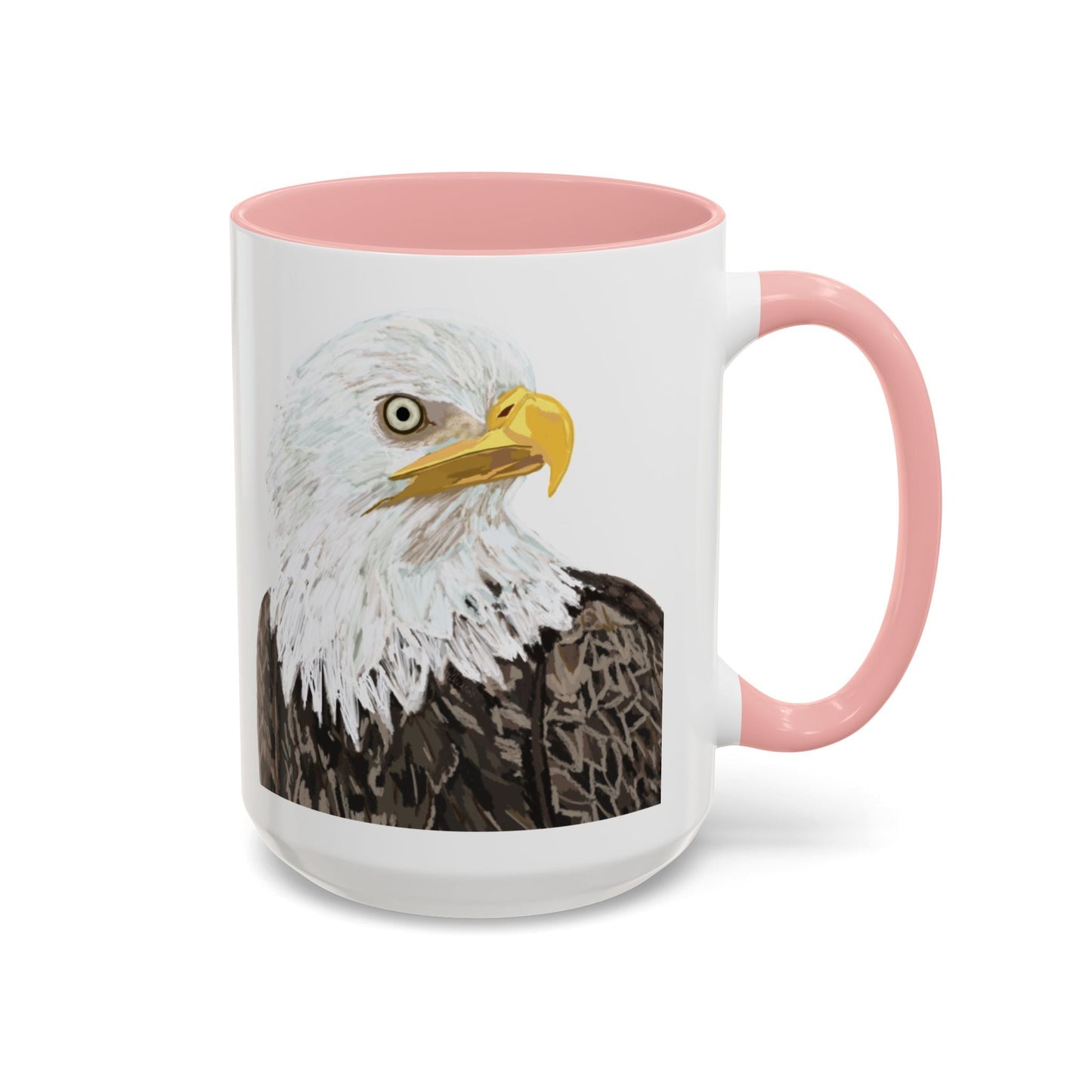 Bald Eagle Two Tone Ceramic Mug - 11oz & 15oz - Blue Cava