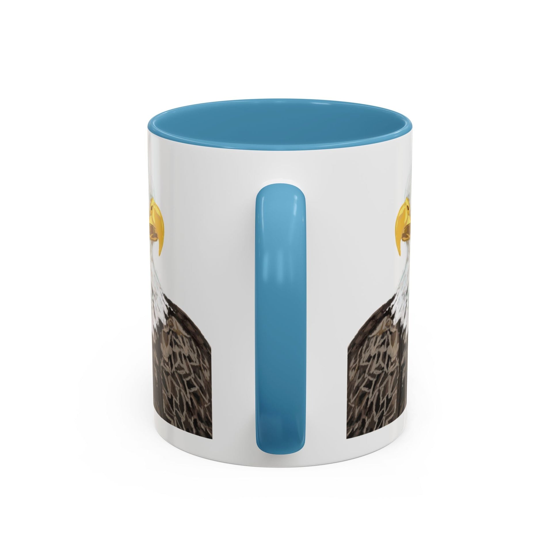Bald Eagle Two Tone Ceramic Mug - 11oz & 15oz - Blue Cava