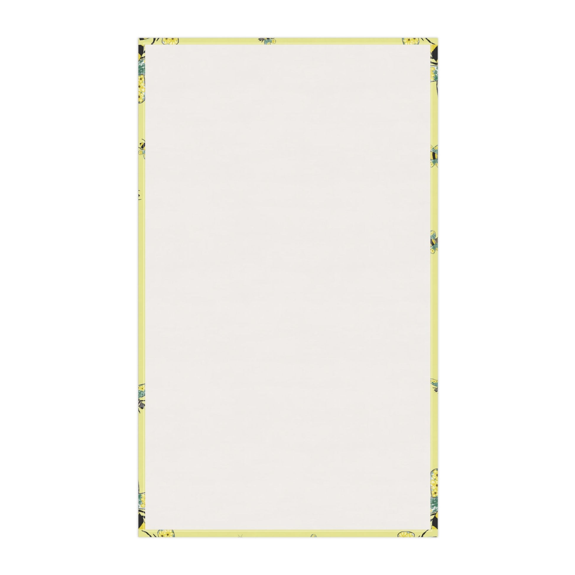 Bee Flower Cotton Kitchen Tea Towels - Blue Cava