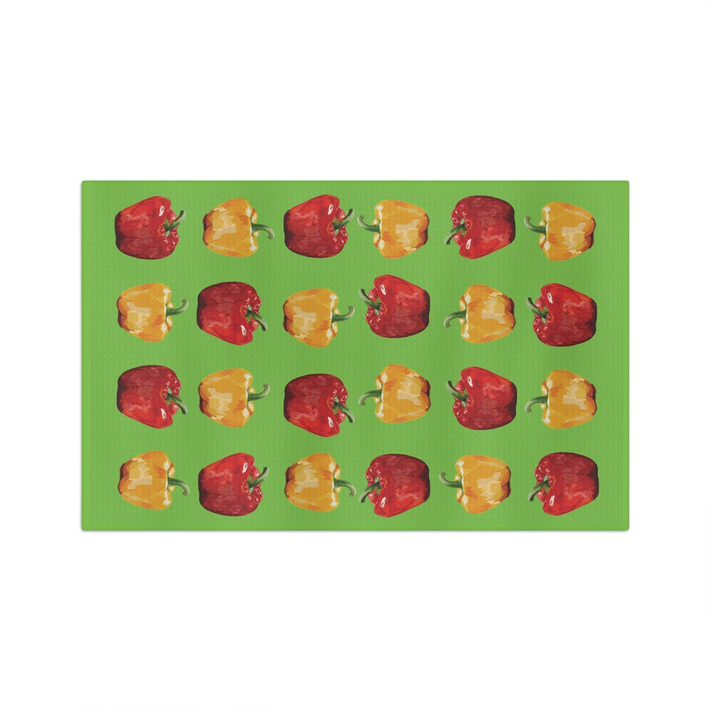 Bell Pepper Microfiber Waffle Towel - Blue Cava