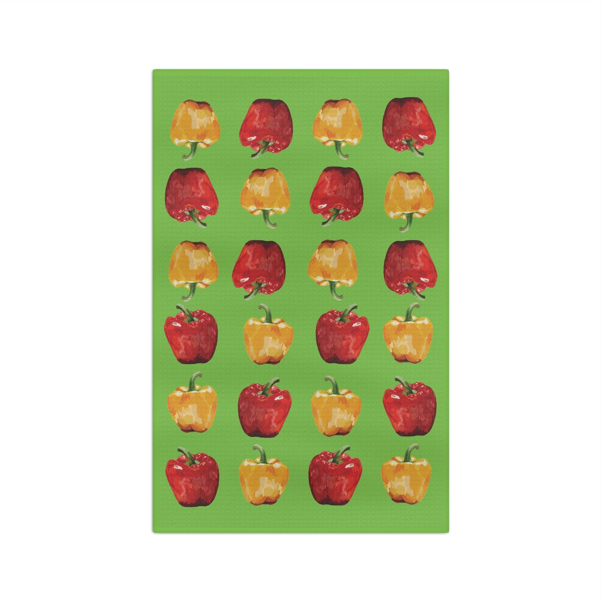 Bell Pepper Microfiber Waffle Towel - Blue Cava