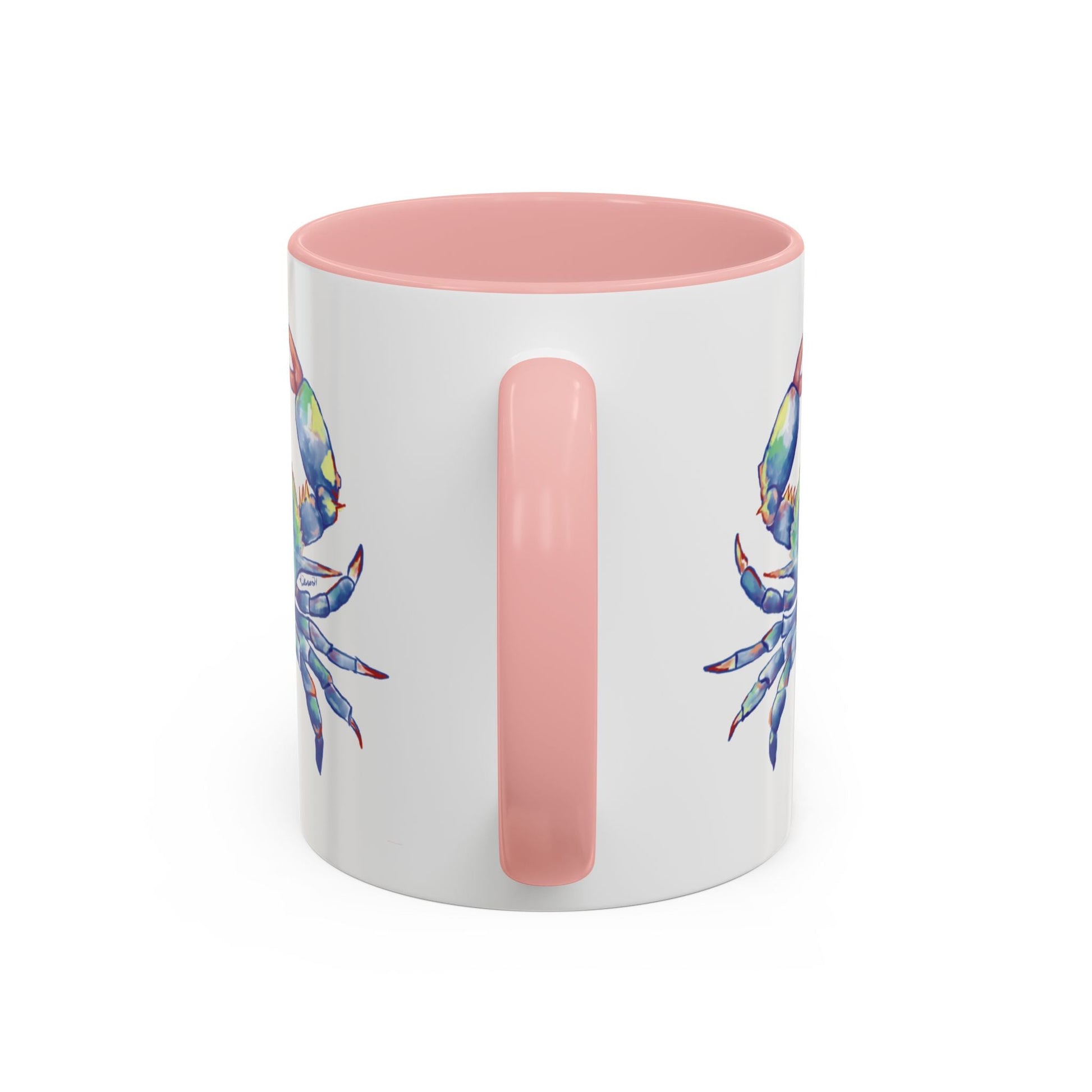 Blue Crab Accent Coffee Mug (11, 15oz) - Blue Cava