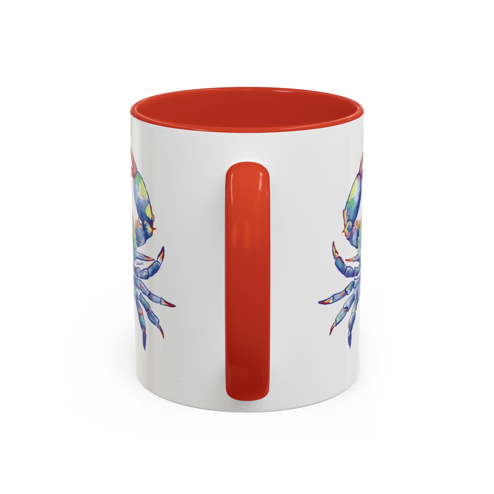 Blue Crab Accent Coffee Mug (11, 15oz) - Blue Cava