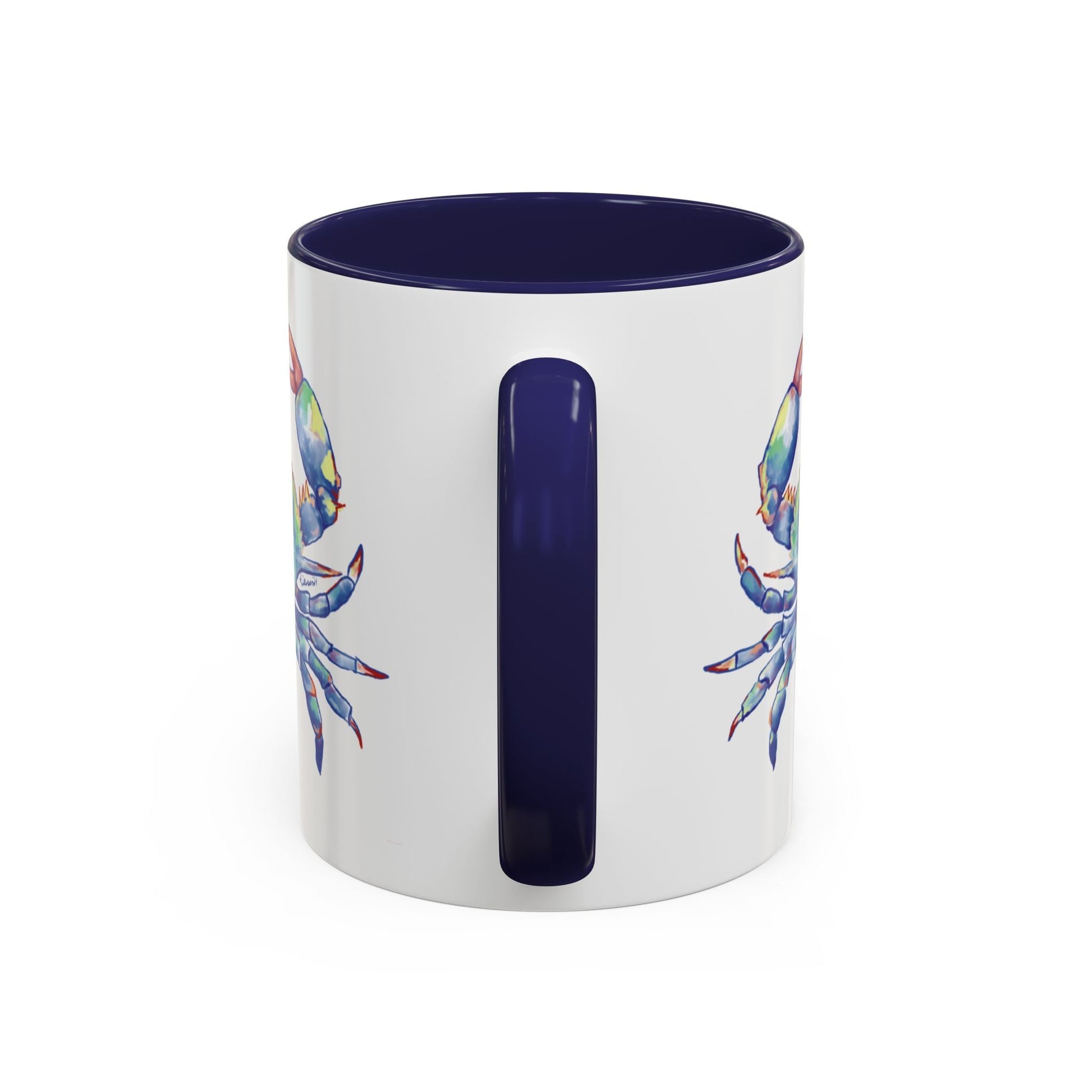 Blue Crab Accent Coffee Mug (11, 15oz) - Blue Cava