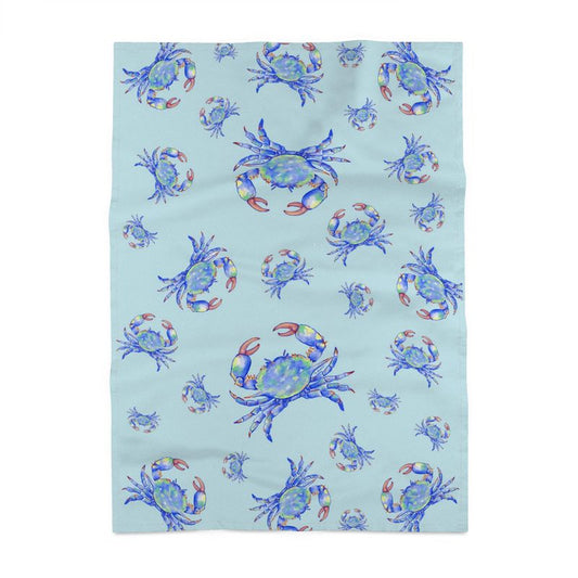 Blue Crab Tea Towel - Blue Cava