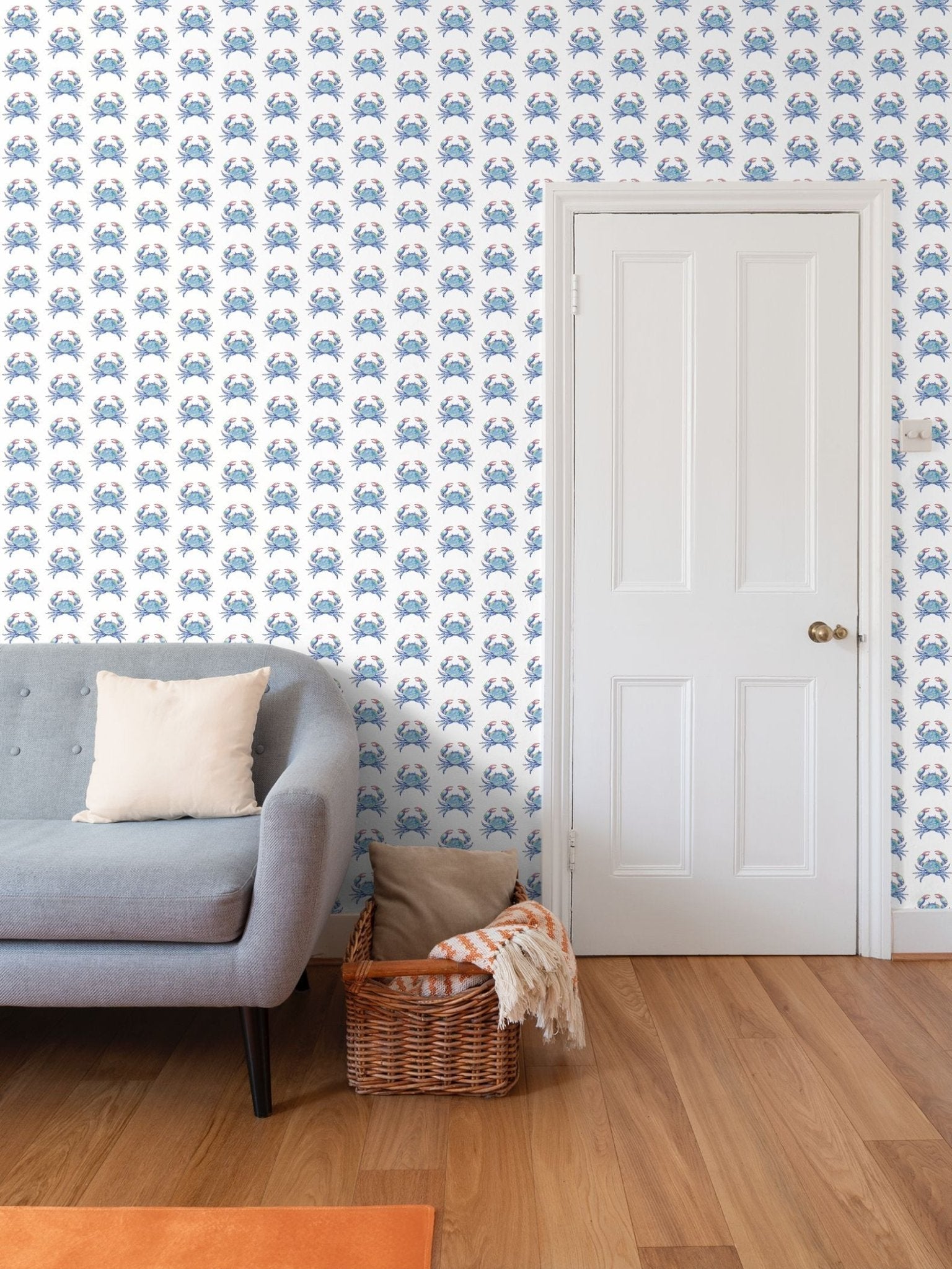 Blue Crab Wallpaper - Blue Cava