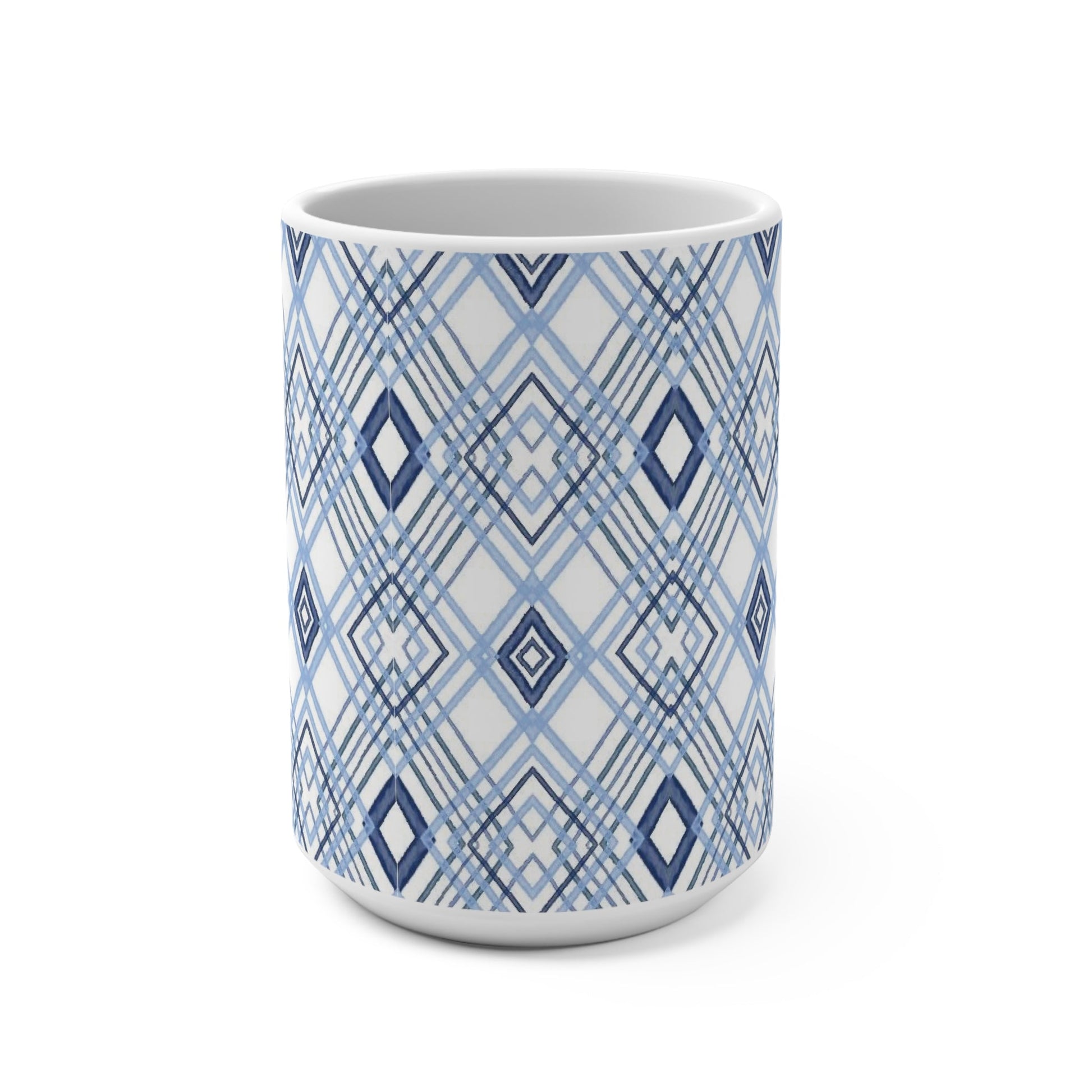 Blue Diamonds Mug 15oz - Blue Cava