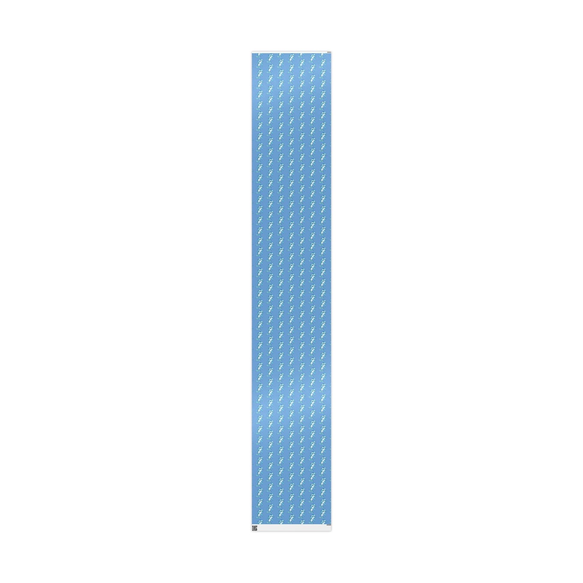 Blue Dolphin Wrapping Paper - Eco - Friendly - Blue Cava