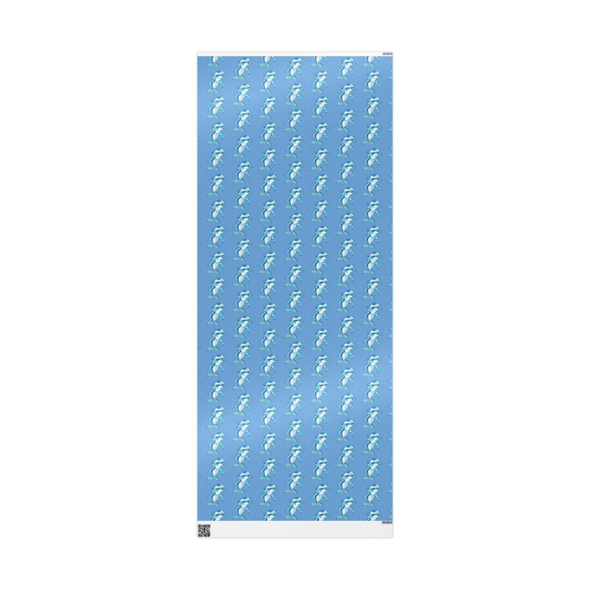 Blue Dolphin Wrapping Paper - Eco - Friendly - Blue Cava