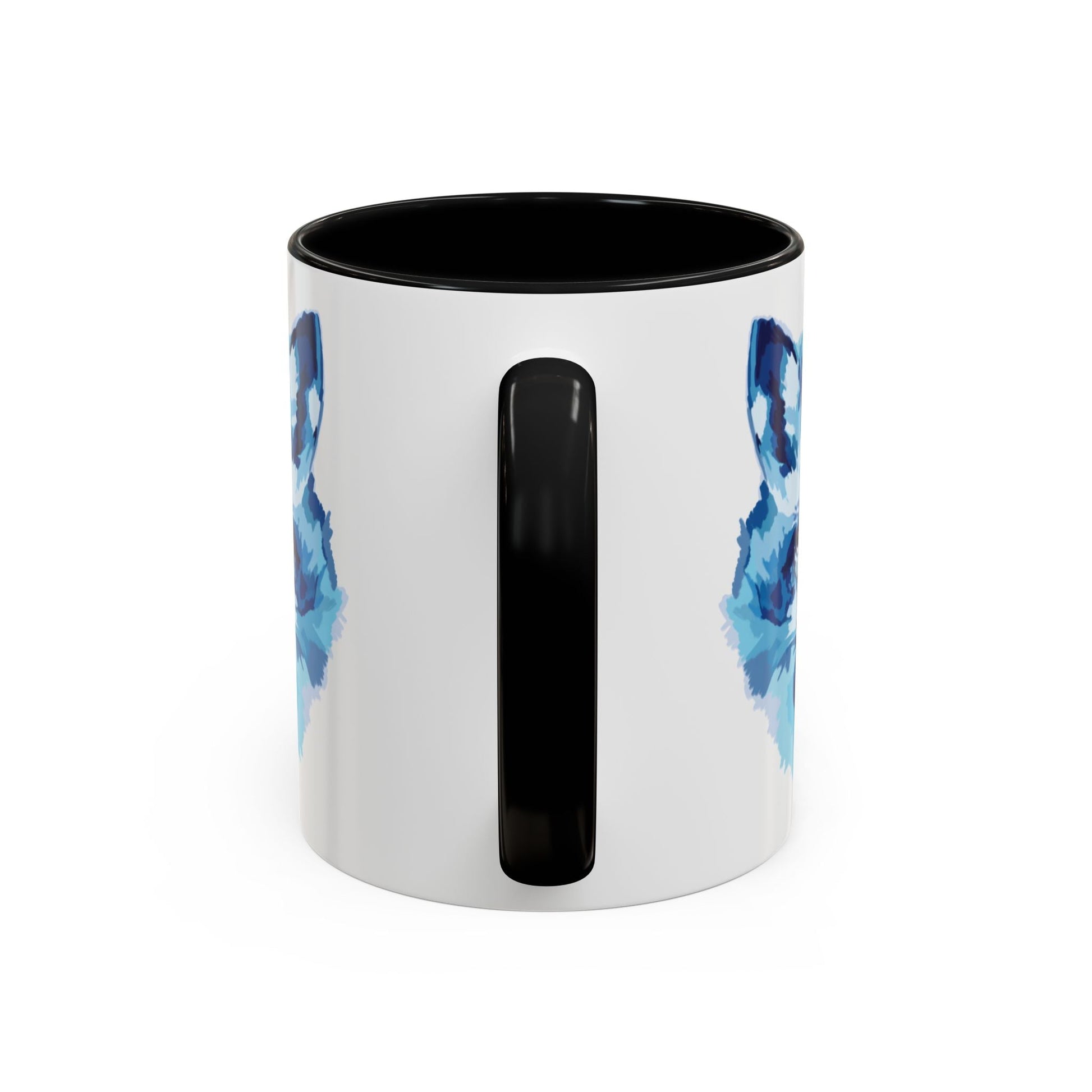 Blue Fox Two - Tone Ceramic Mugs - 11 oz & 15 oz - Blue Cava