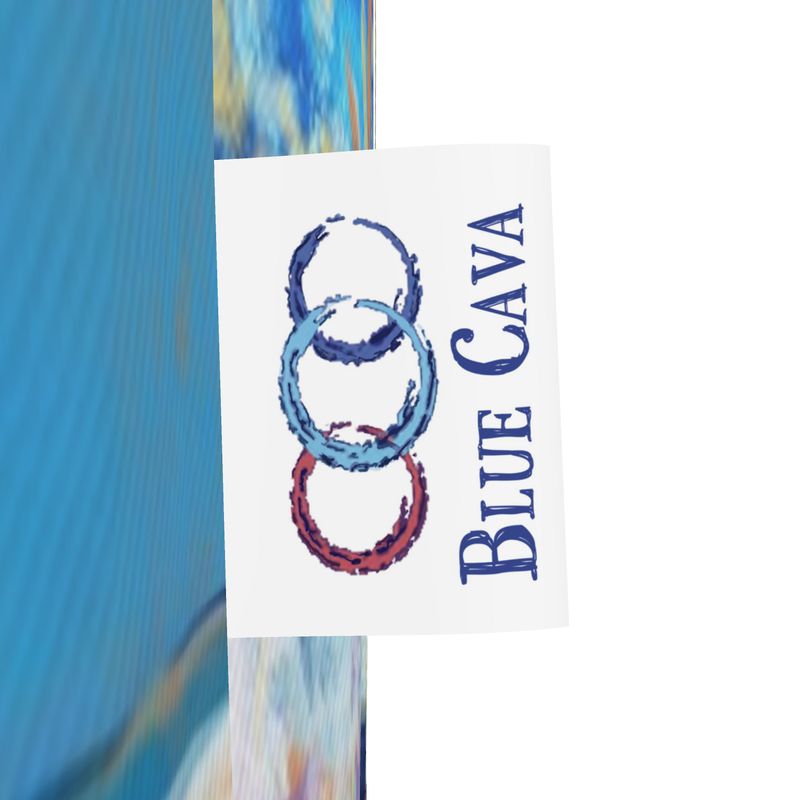 Blue Ocean Wave Tote - Blue Cava