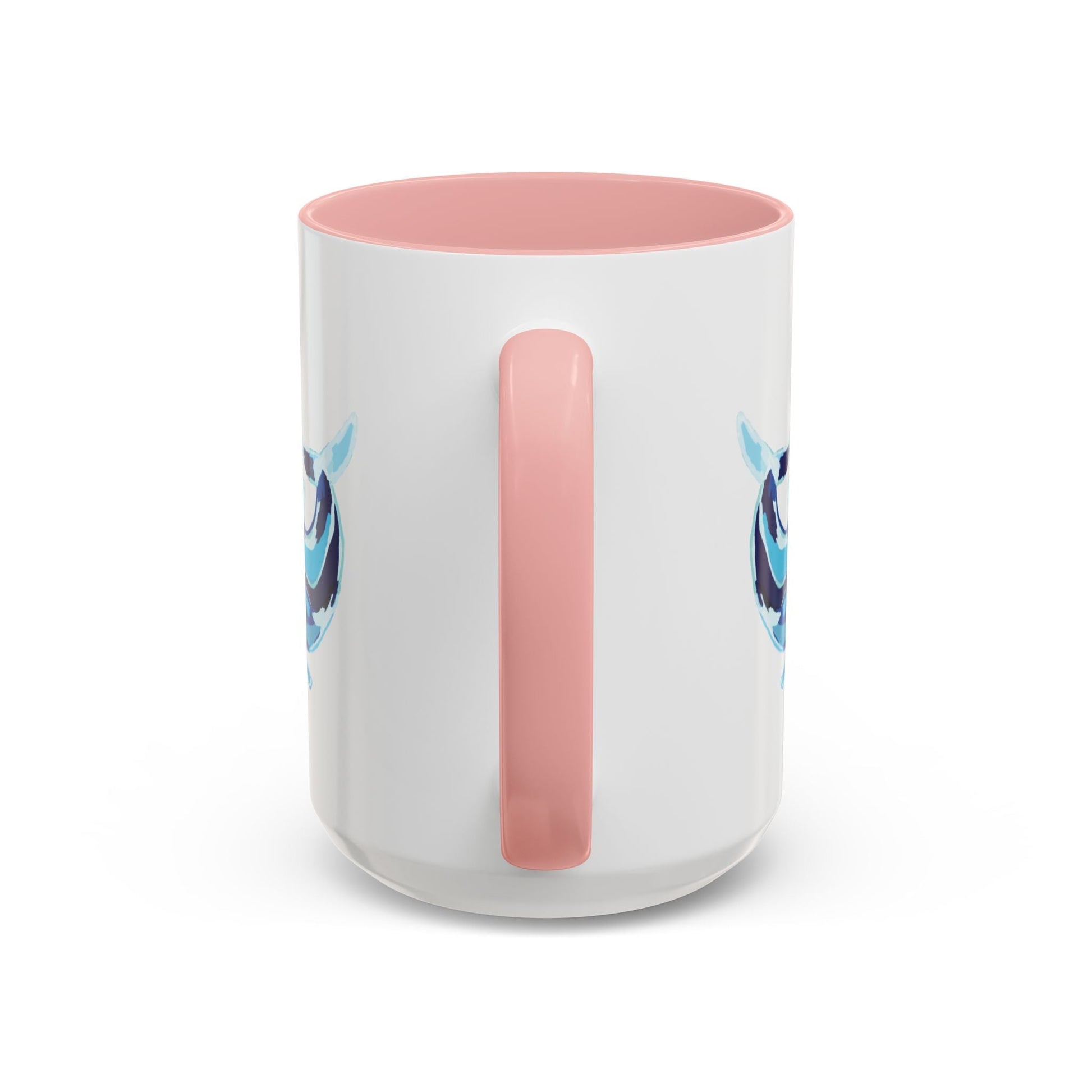 Blue Whale Ocean Life Two Tone Ceramic Coffee Mug - 11 oz & 15 oz - Blue Cava